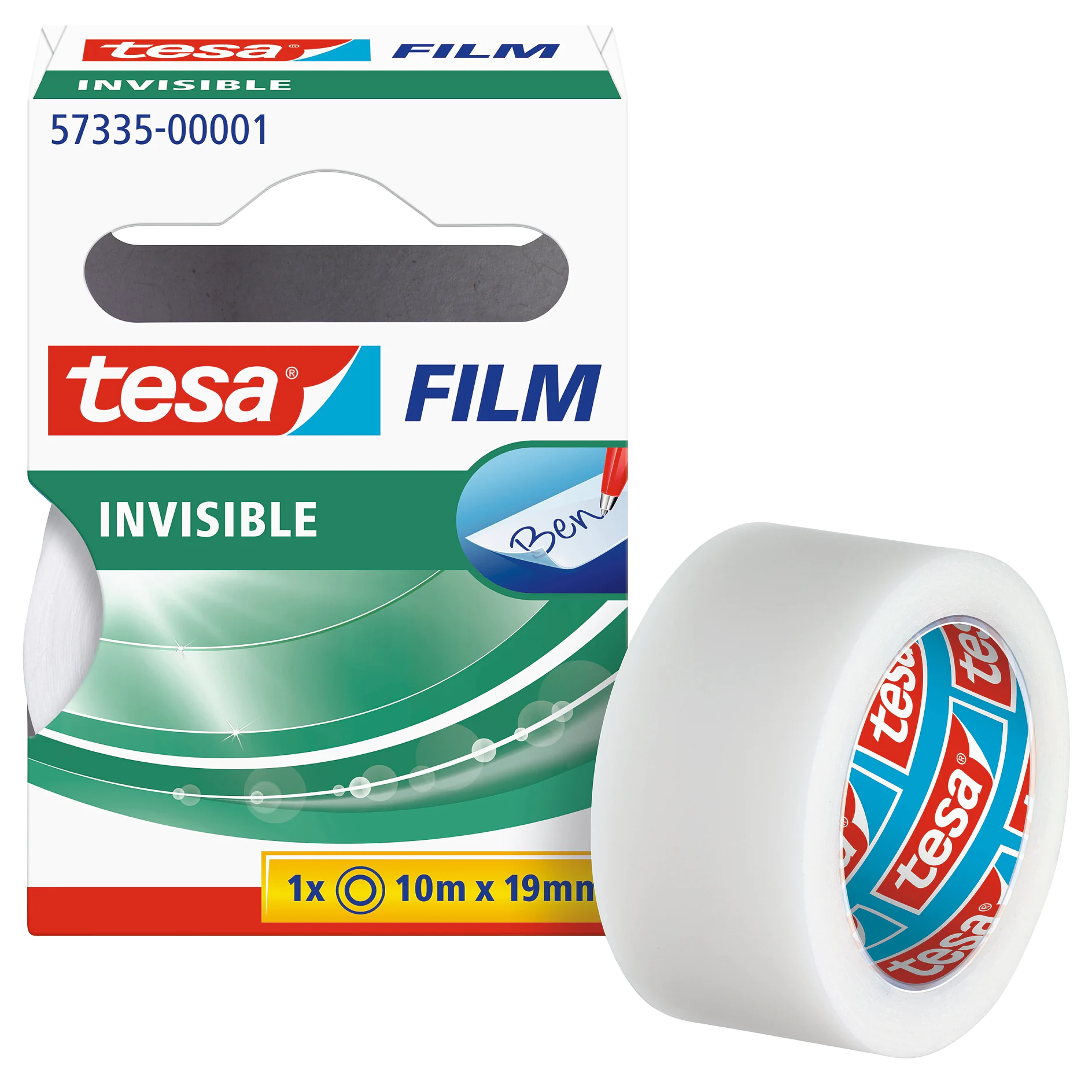 [en-en] 1x tesafilm invisible 10m x 19mm HFB + 1x tesafilm invisible