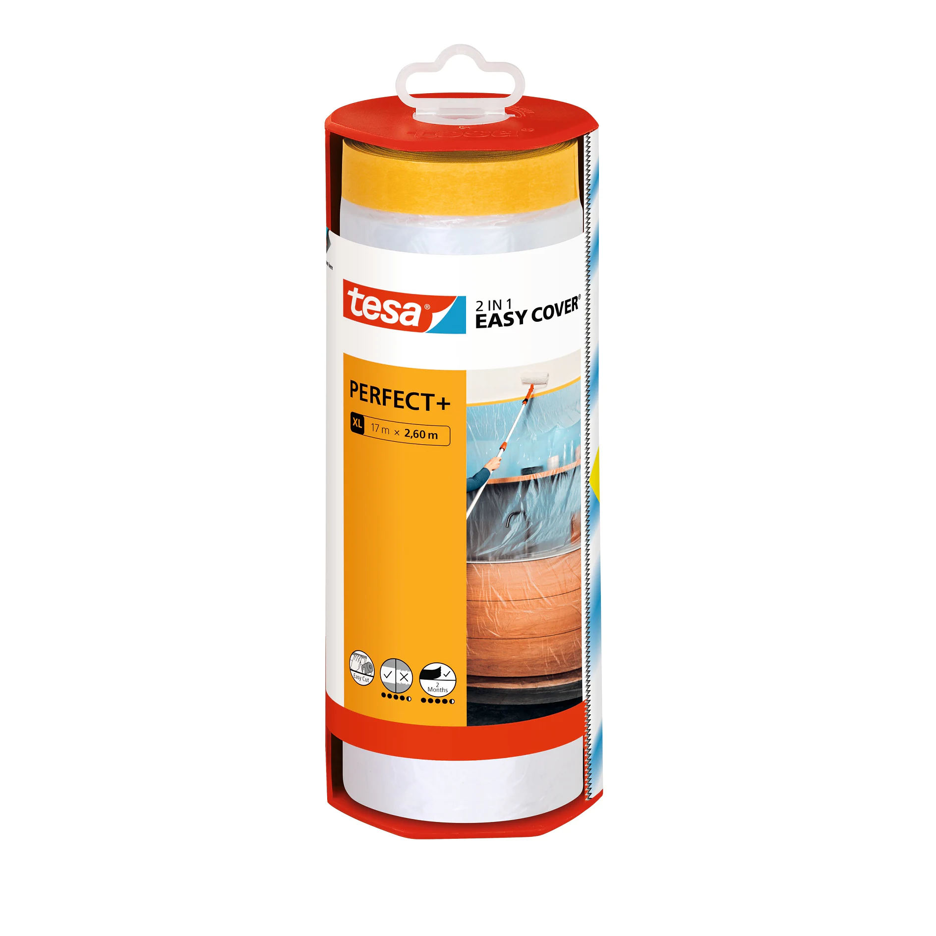 [en-en] tesa&nbsp;Easy Cover Perfect+ Dispenser &amp; Refill: XL (17m x 2,60m)