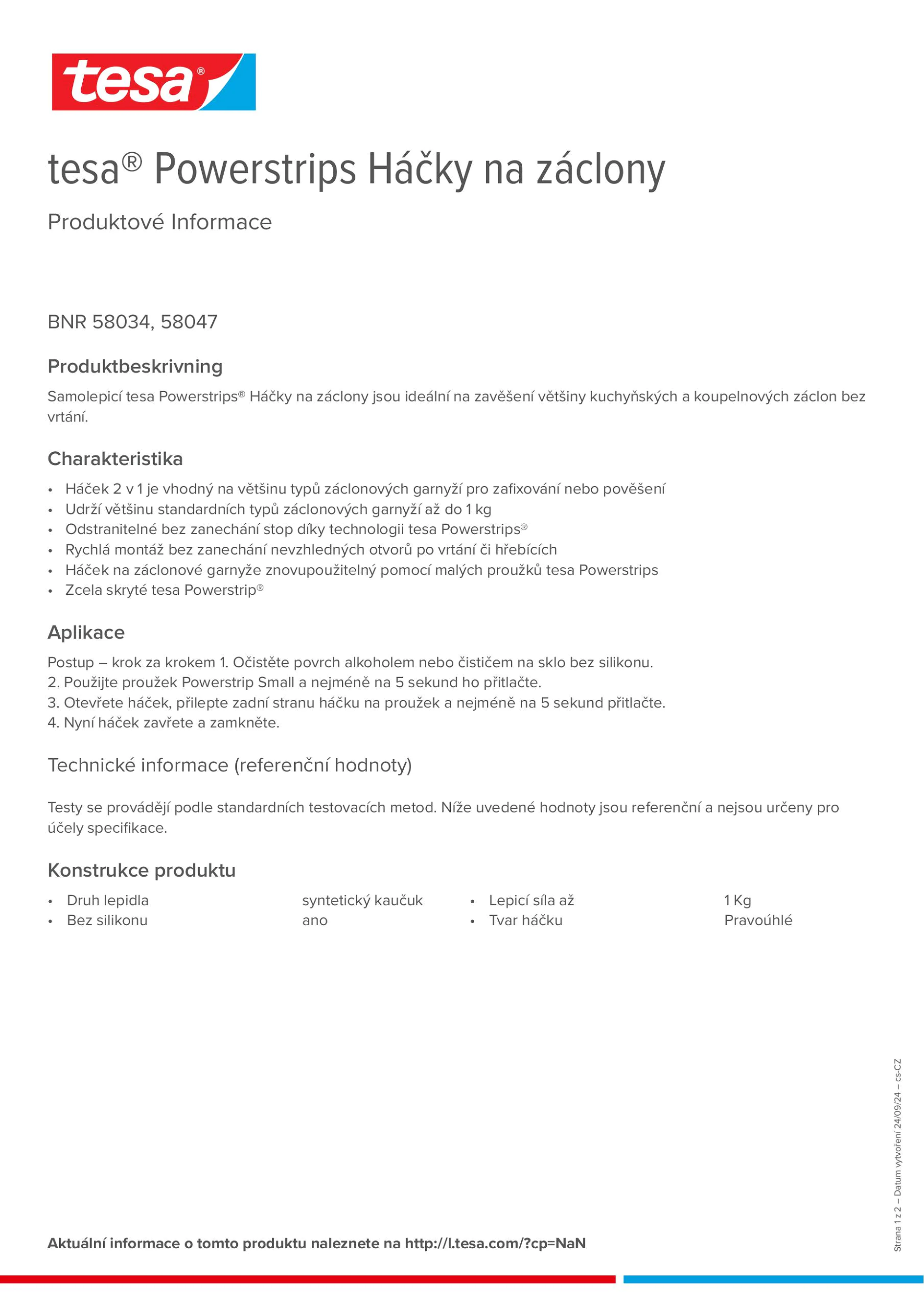 Product information_tesa® Powerstrips 58034_cs-CZ