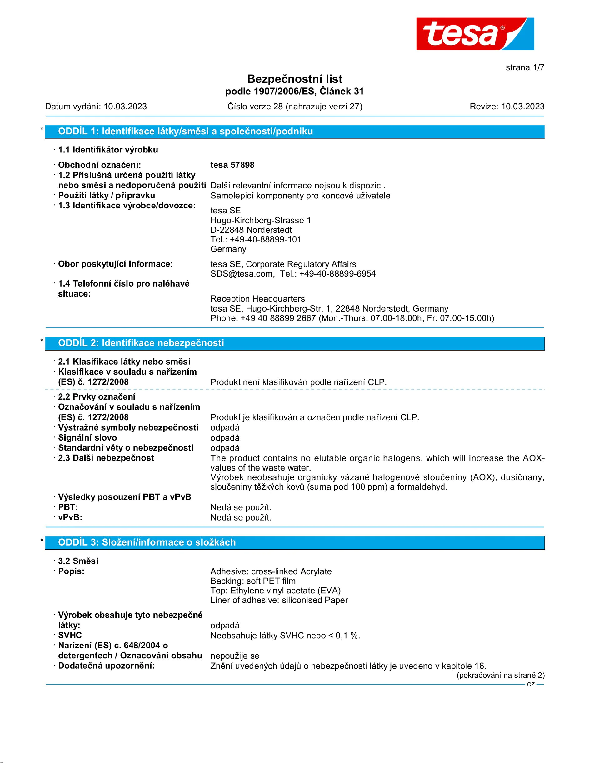 Safety data sheet_tesa® Protect 57706_cs-CZ_v28