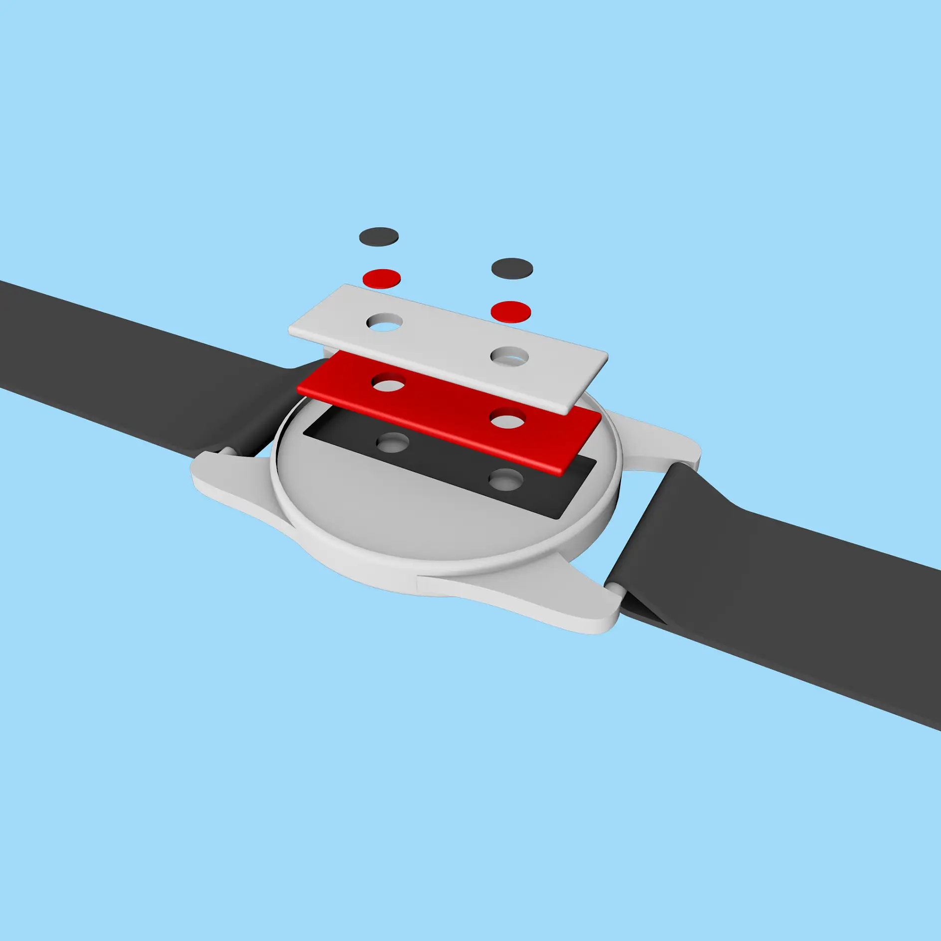 Urkassen på et smartwatch indeholder en bunke ekstremt sensitive elektronisk komponenter, der er fastgjort med hinanden ved hjælp af tape. tesa producerer sin high-tech-tape i forskellige tykkelser i renrumsafdelingen på Hamburg-Hausbruch fabrikken.