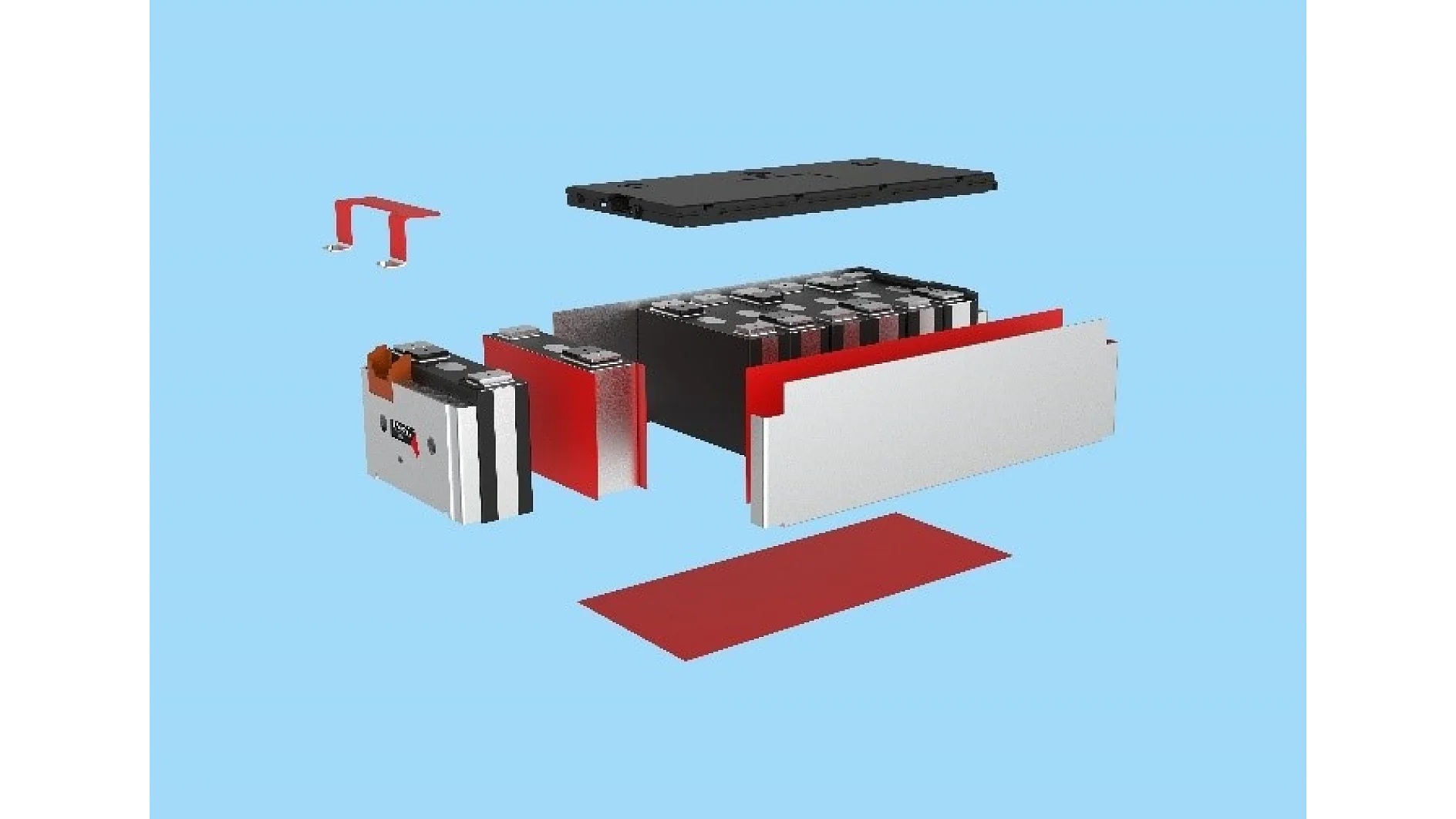 Struktur-batterimodul