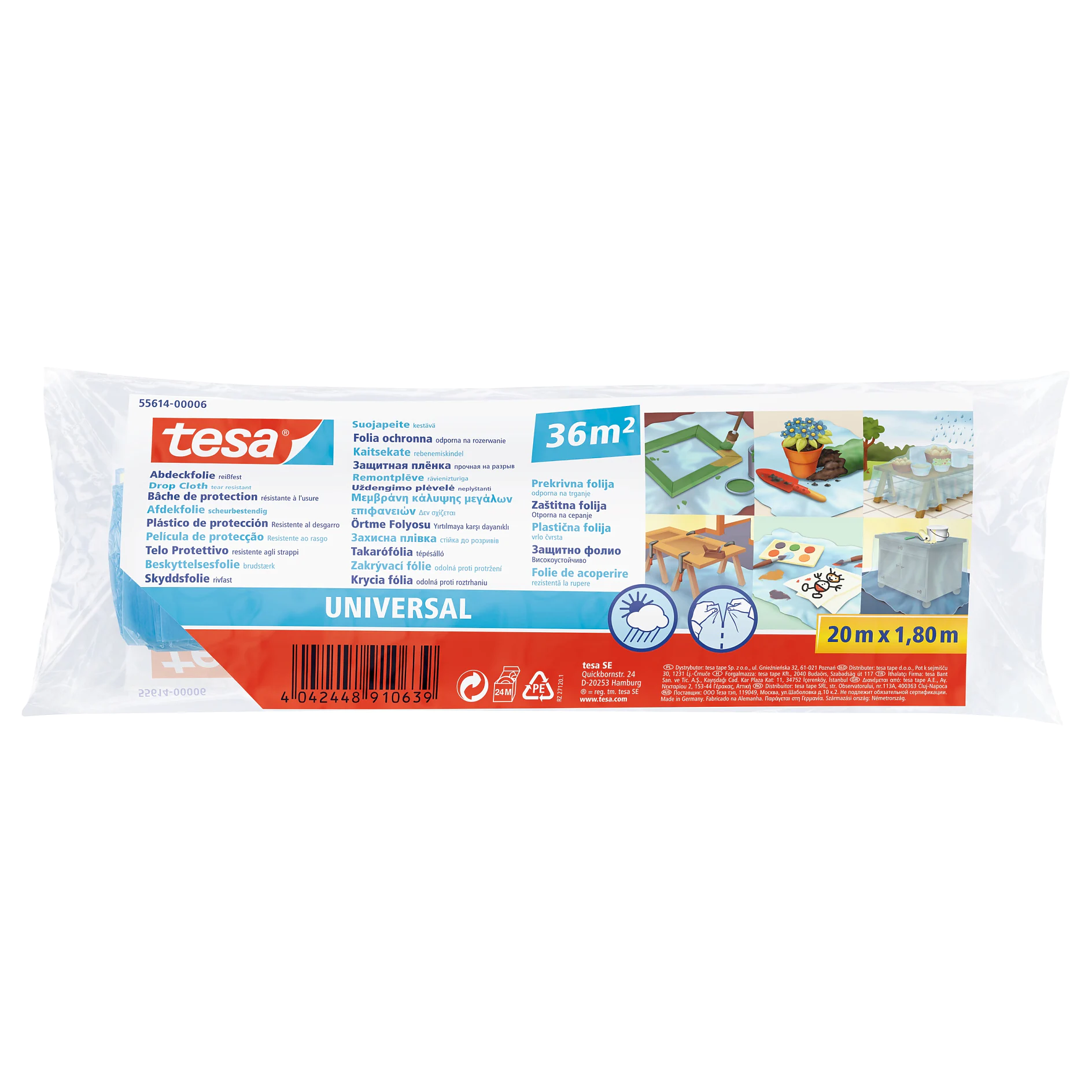 [en-en] tesa drop cloth Universal 20m x 1800mm