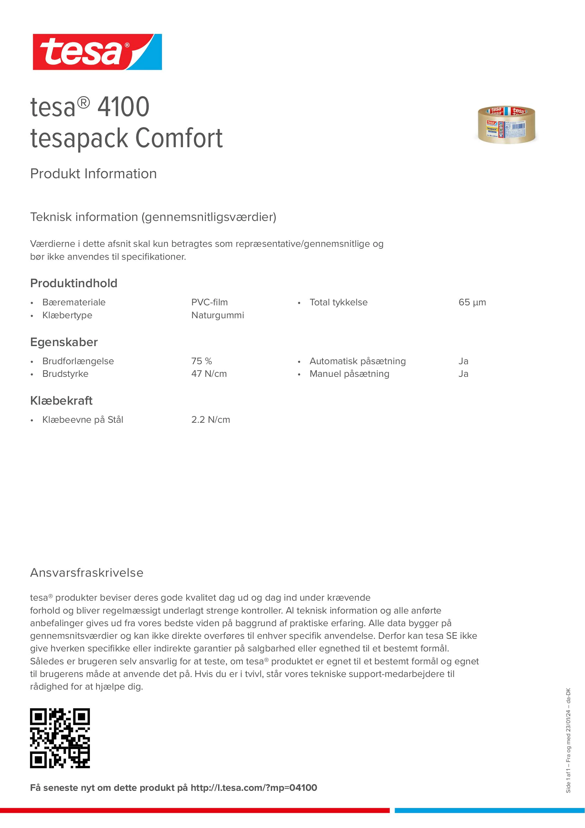 Product information_tesa® 04100_da-DK