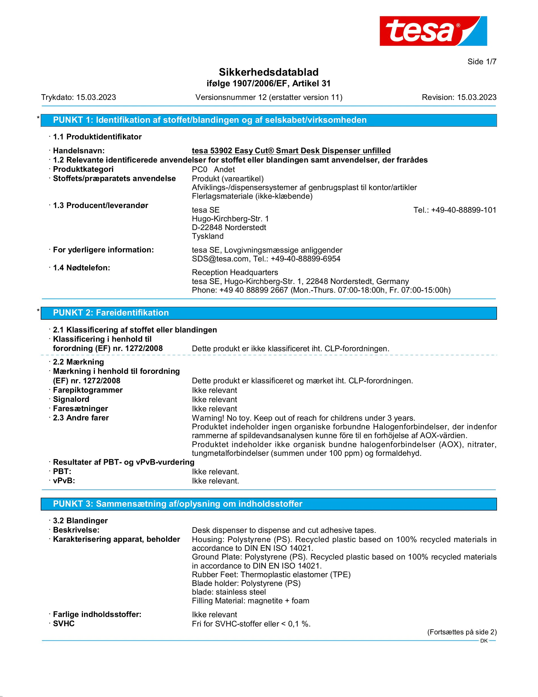 Safety data sheet_tesa® Easy Cut 53902_da-DK_v12