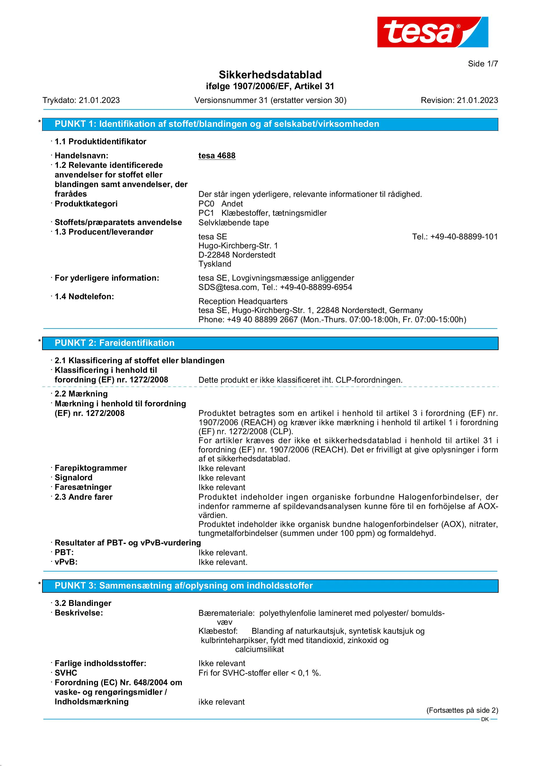 Safety data sheet_tesa® Professional 04688_da-DK_v31