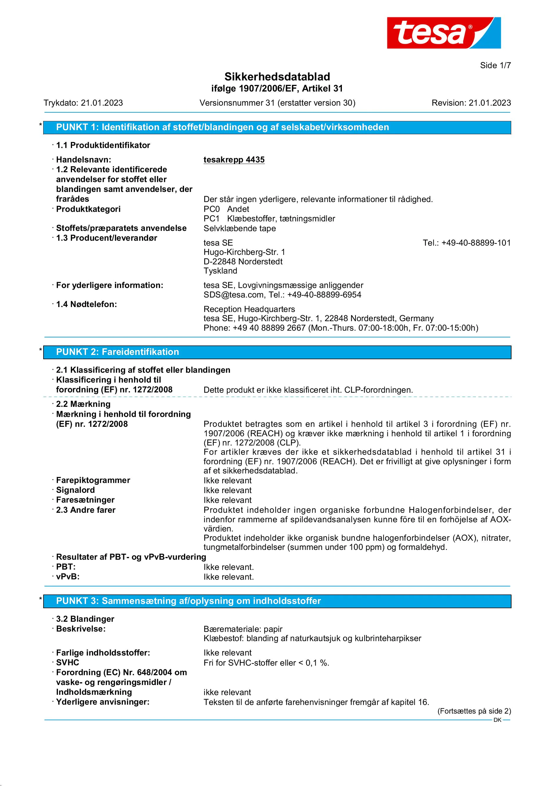 Safety data sheet_tesa® Professional 04435_da-DK_v31