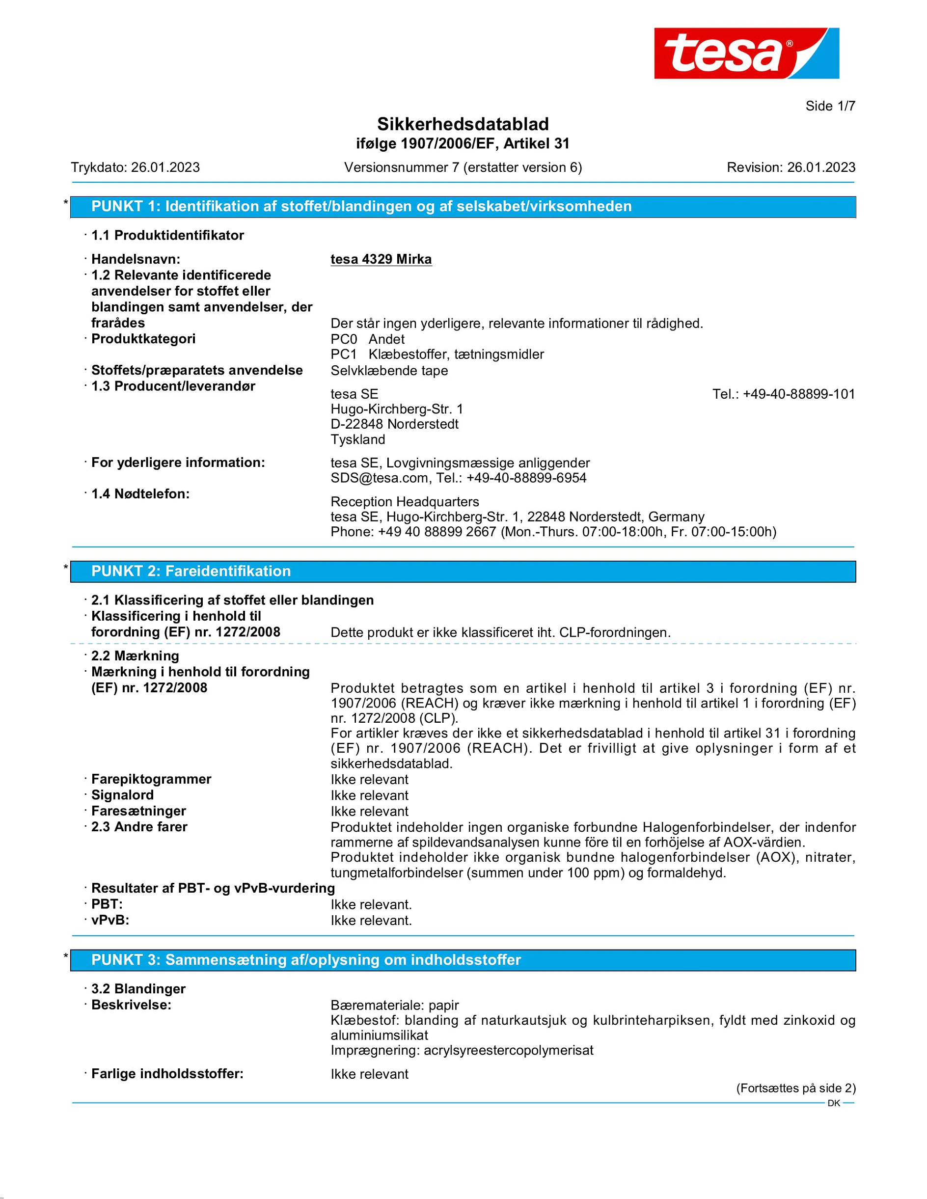 Safety data sheet_tesa® 04329_da-DK_v7