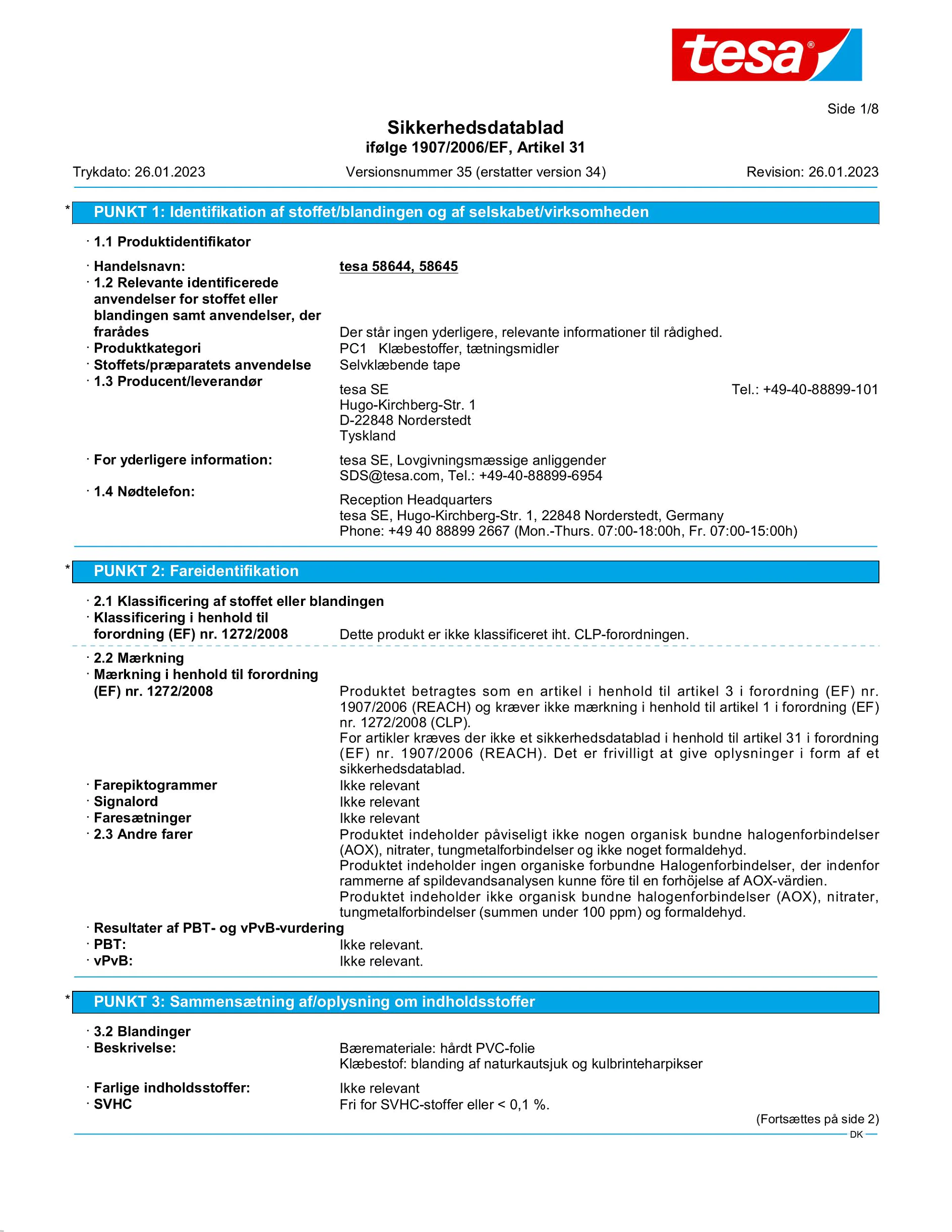 Safety data sheet_tesapack® 4124PVC30_da-DK_v35