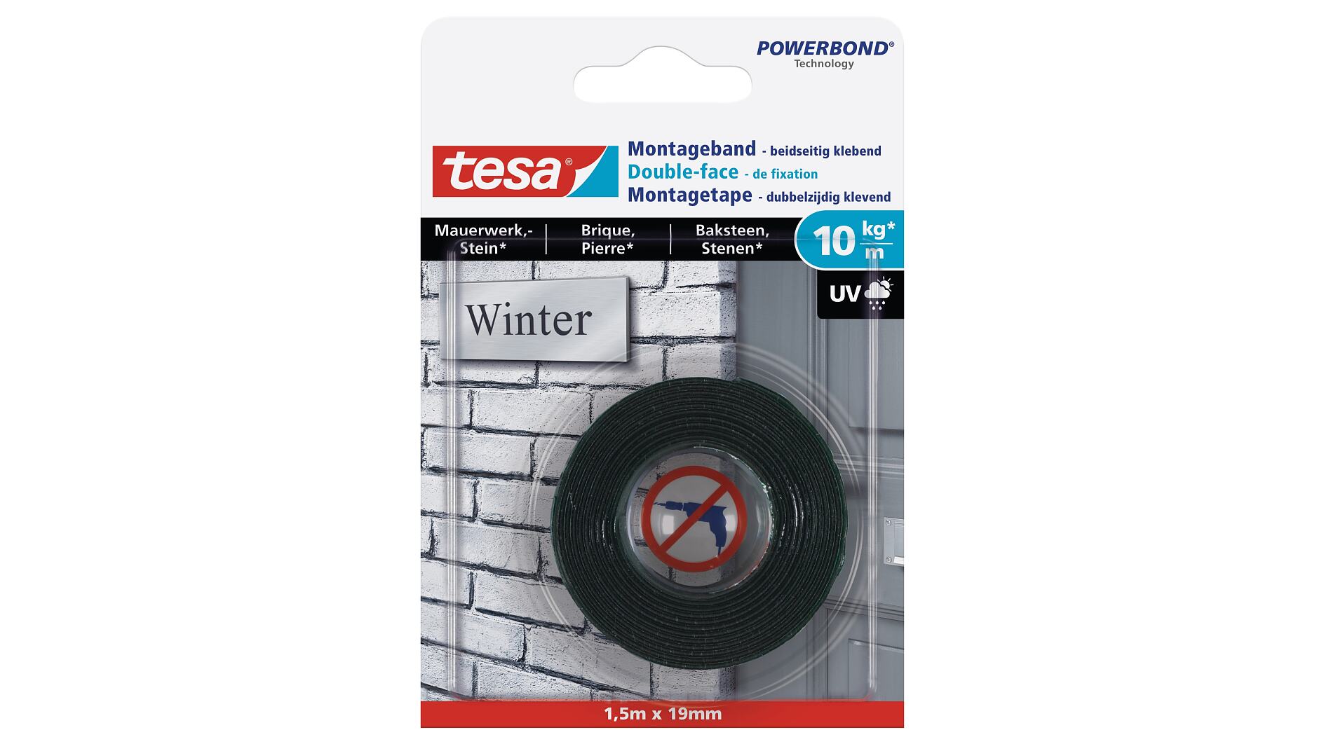 tesa® Montageband für Mauerwerk und Stein (10kg/m) - tesa