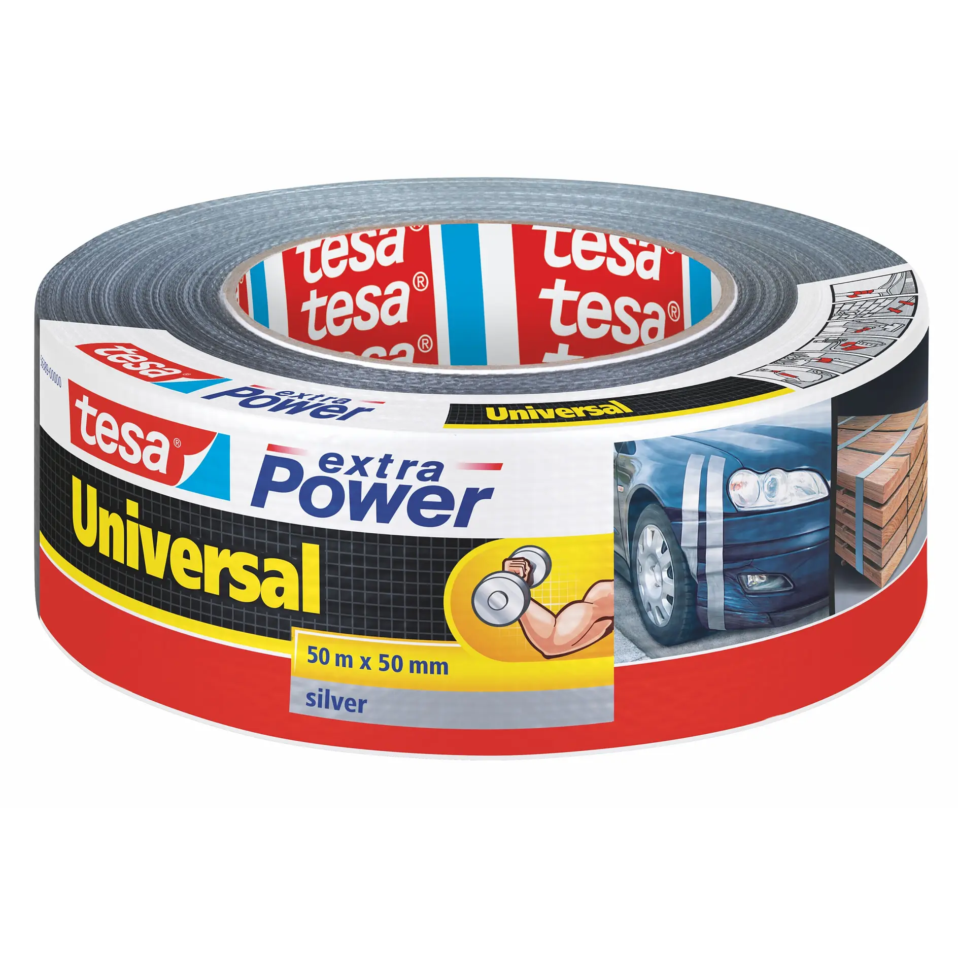 [en-en] tesa Extra Power Universal, silver, 50m x 50 mm