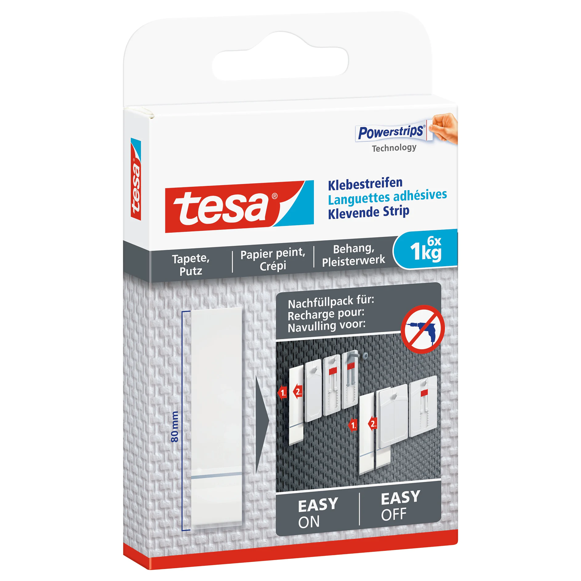 [en-en] tesa Smart Mounting System Adhesive Strips Wallpaper 1kg