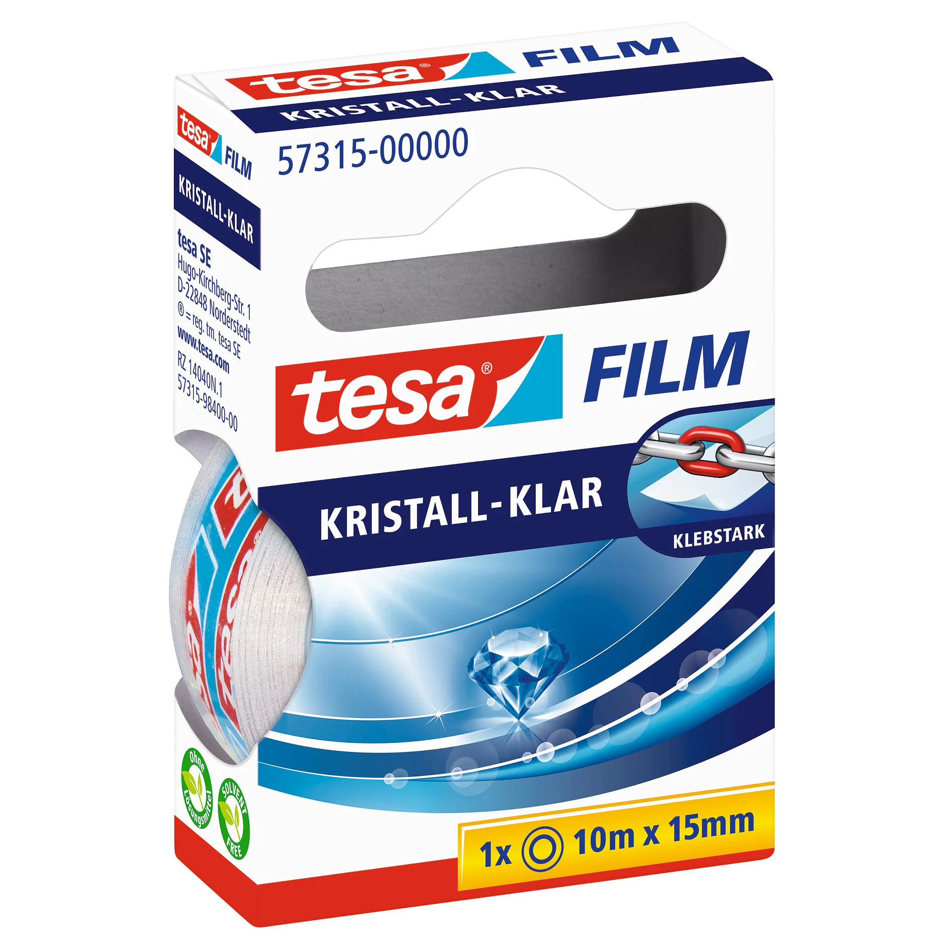 [en-en] 1 x tesafilm Crystal Clear 10m x 15mm, Hfb