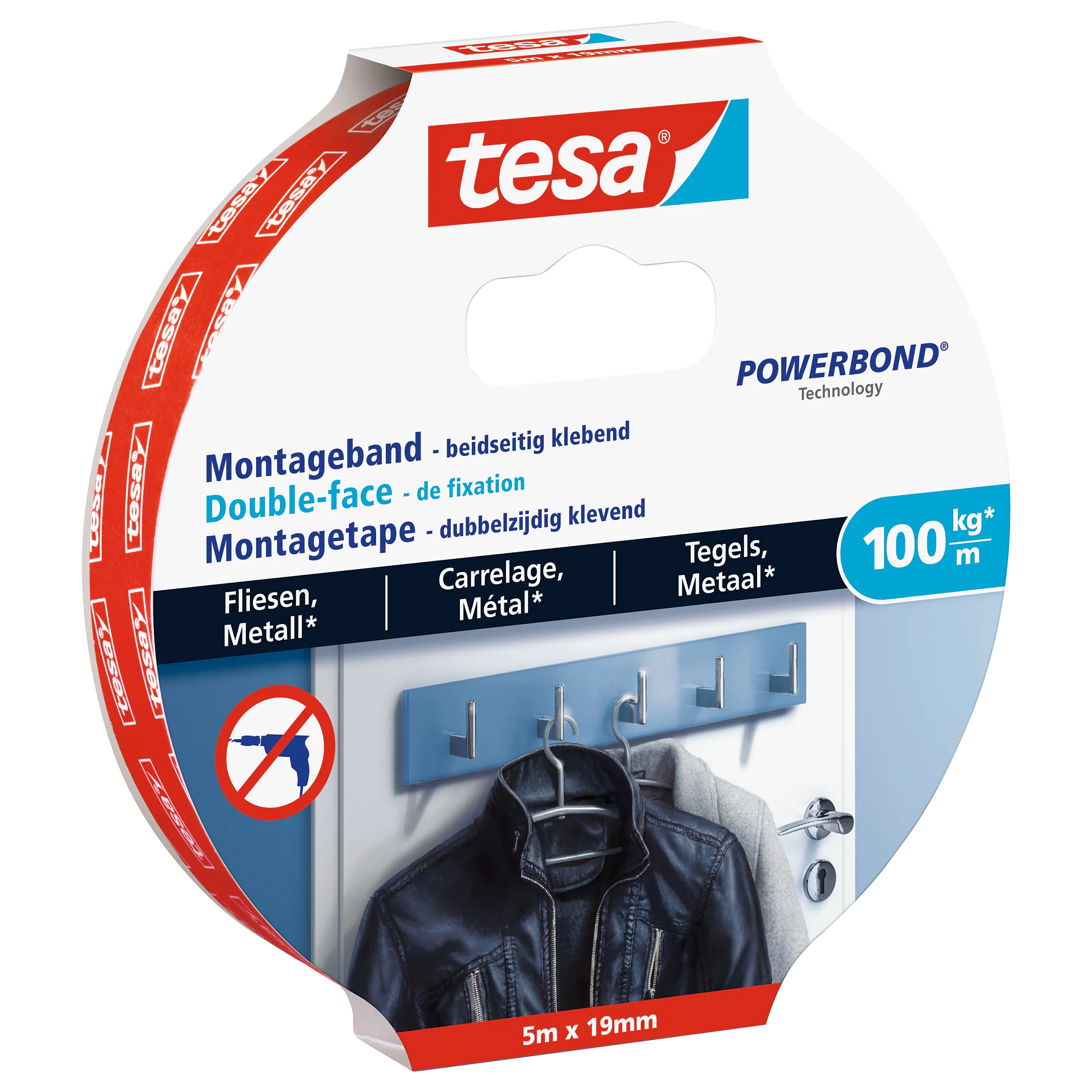 [en-en] tesa Smart Mounting System Mounting Tape 5x19 Tiles