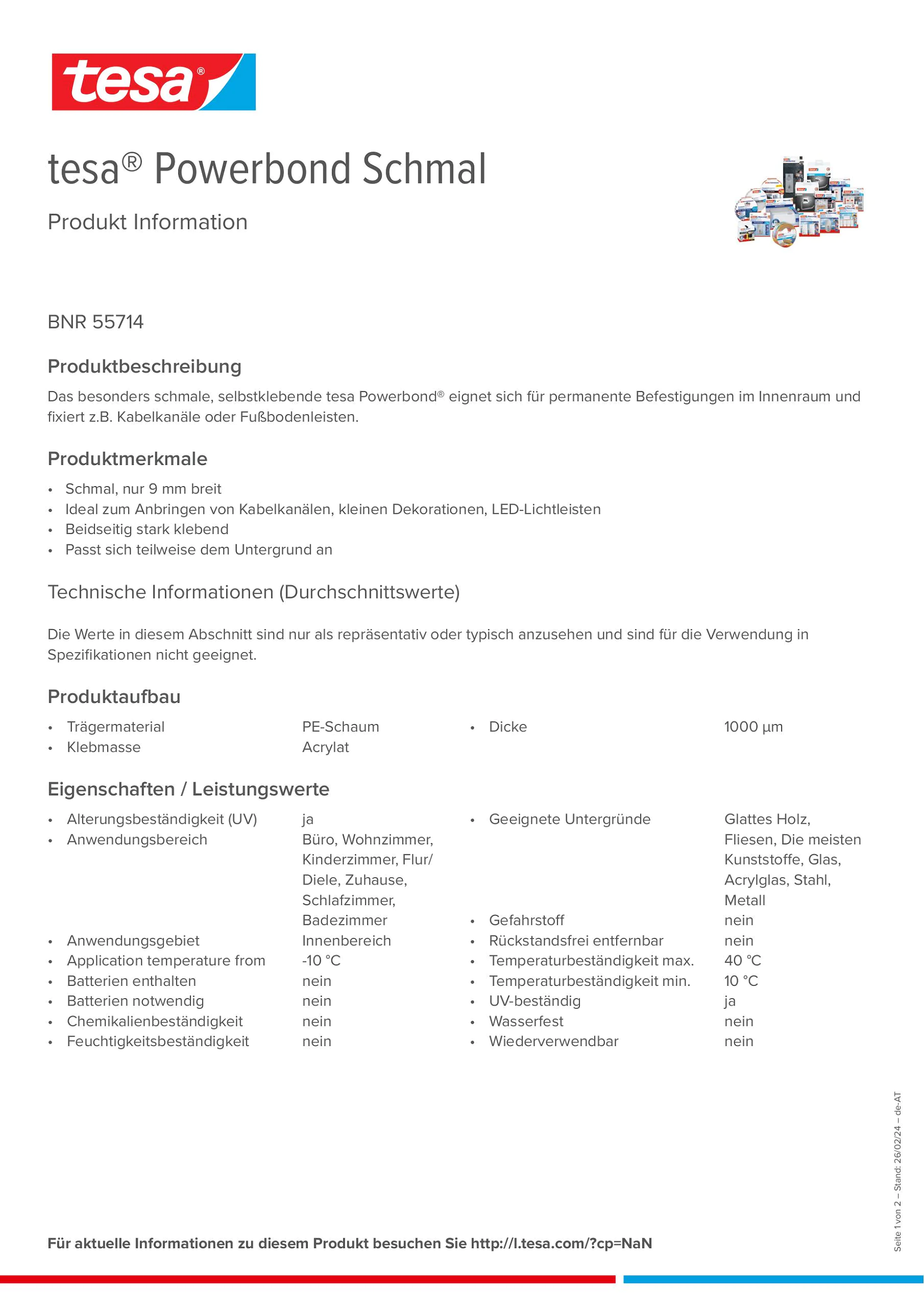 Product information_tesa® Powerbond 55714_de-AT