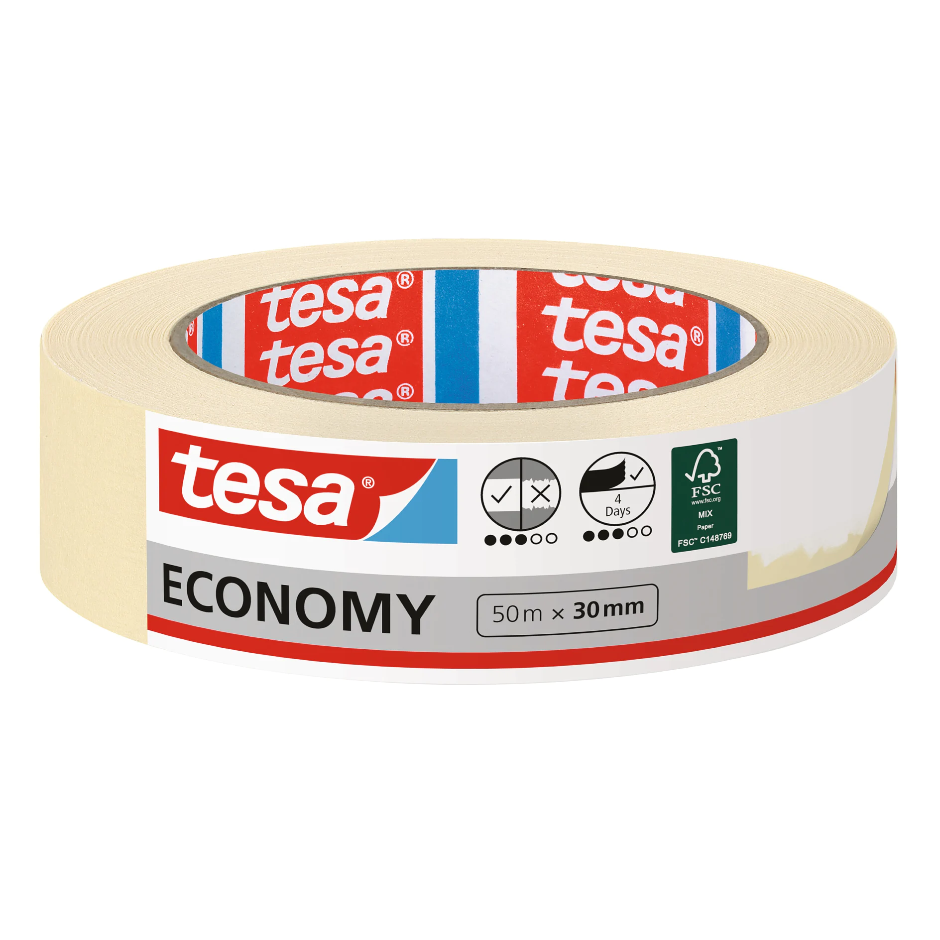 [en-en] tesa Masking Economy 50m x 30mm