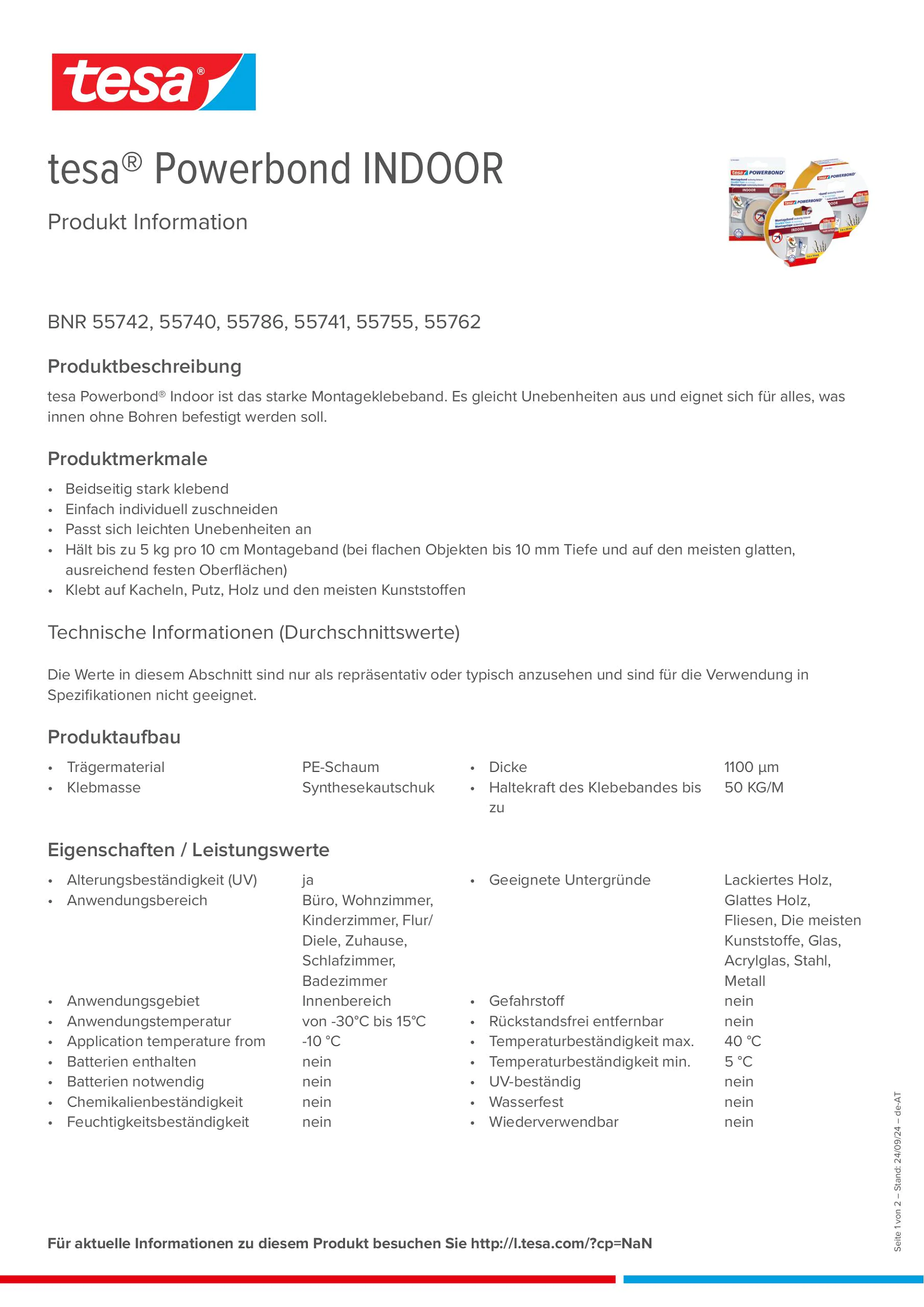 Product information_tesa® Powerbond 55740_de-AT