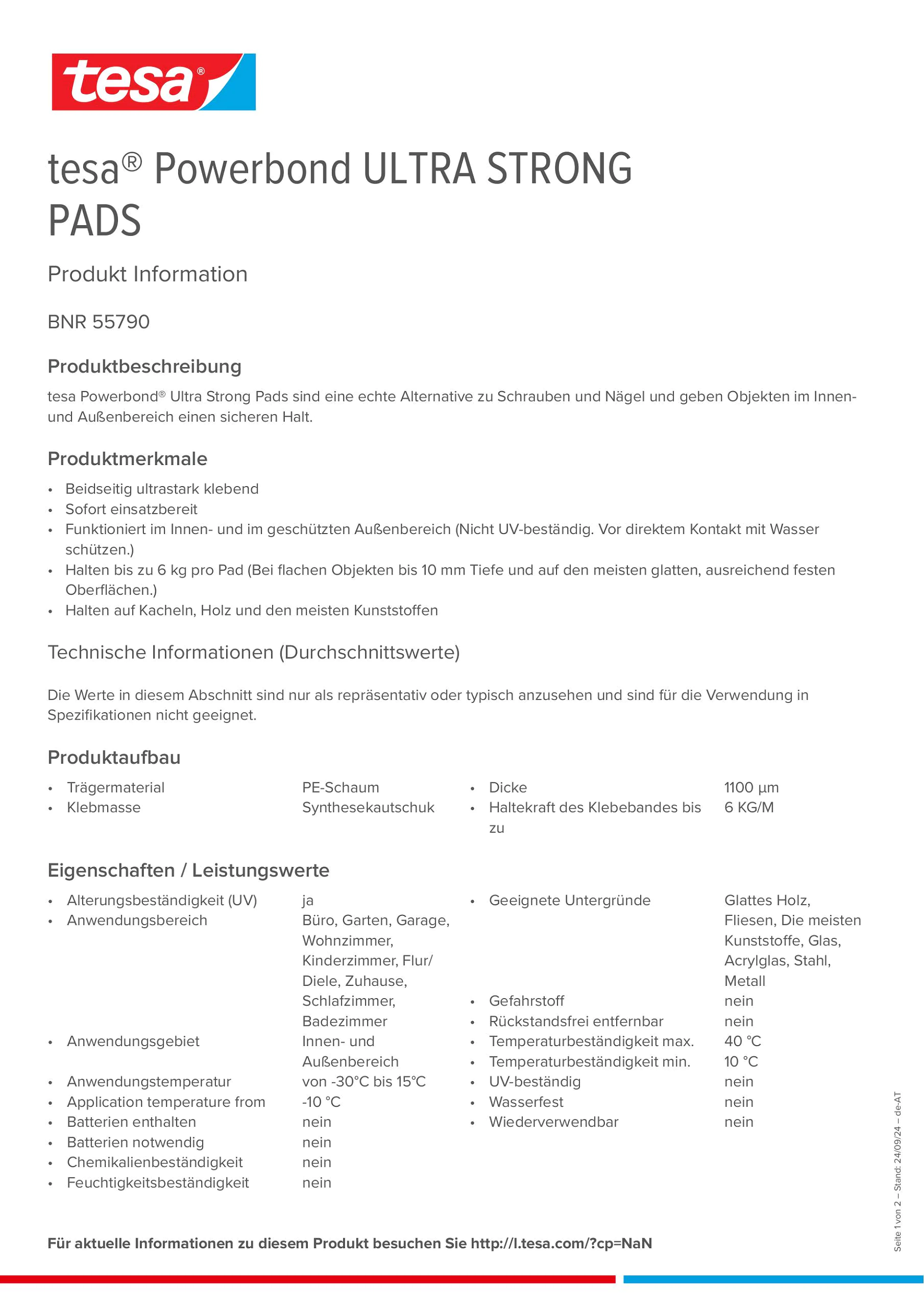 Product information_tesa® Powerbond 55790_de-AT