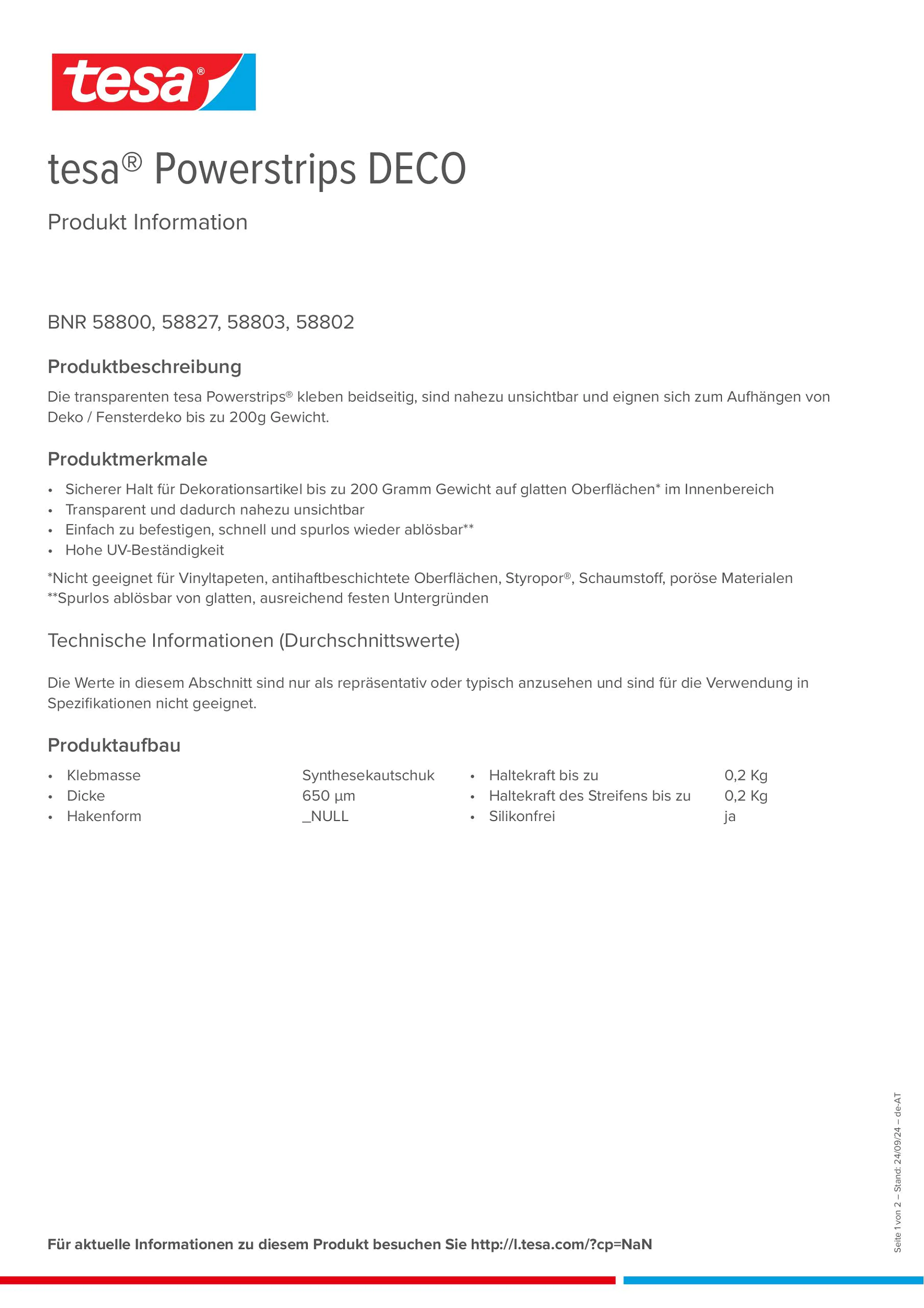 Product information_tesa® Powerstrips 58800_de-AT