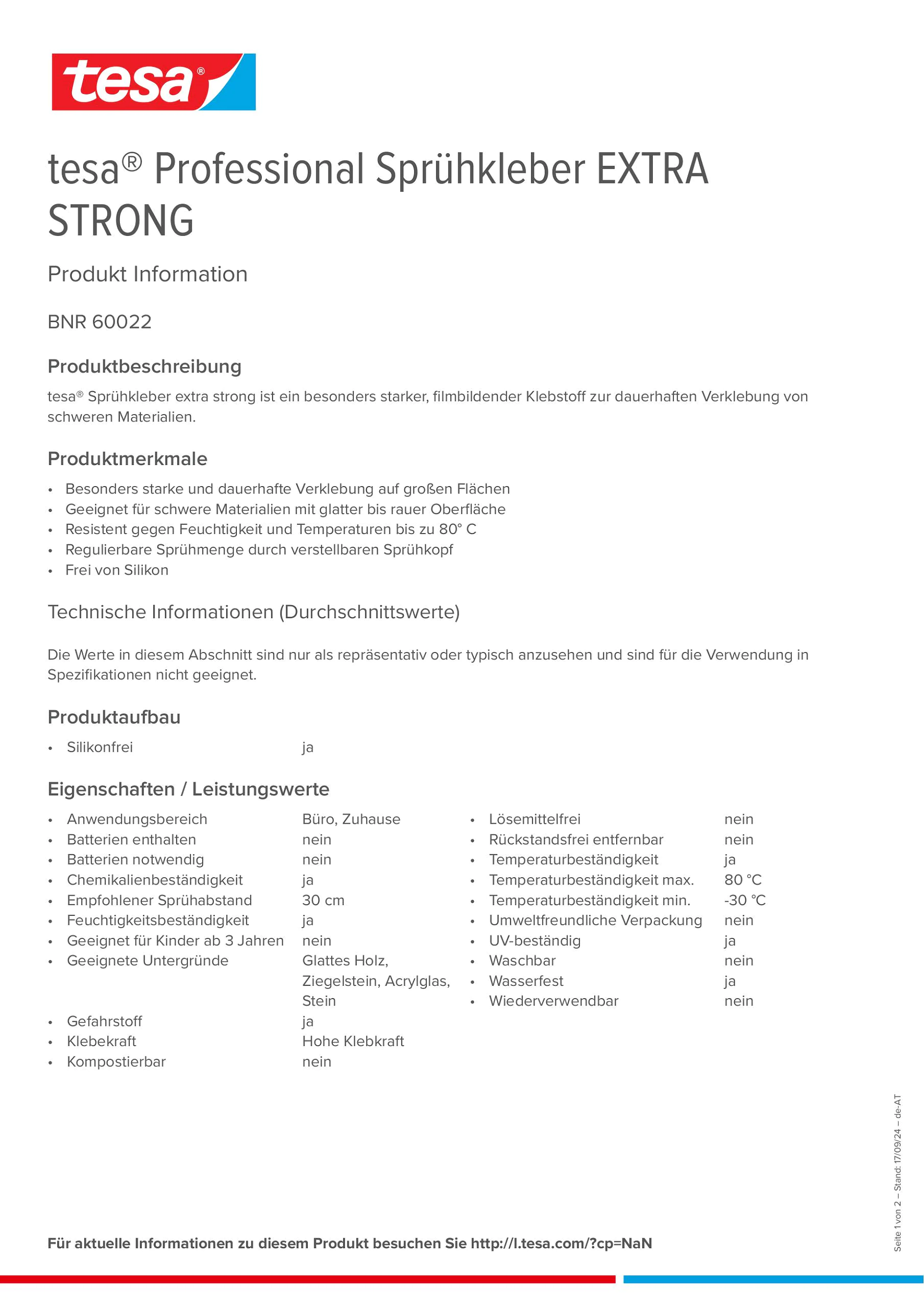 Product information_tesa® Professional 60022_de-AT