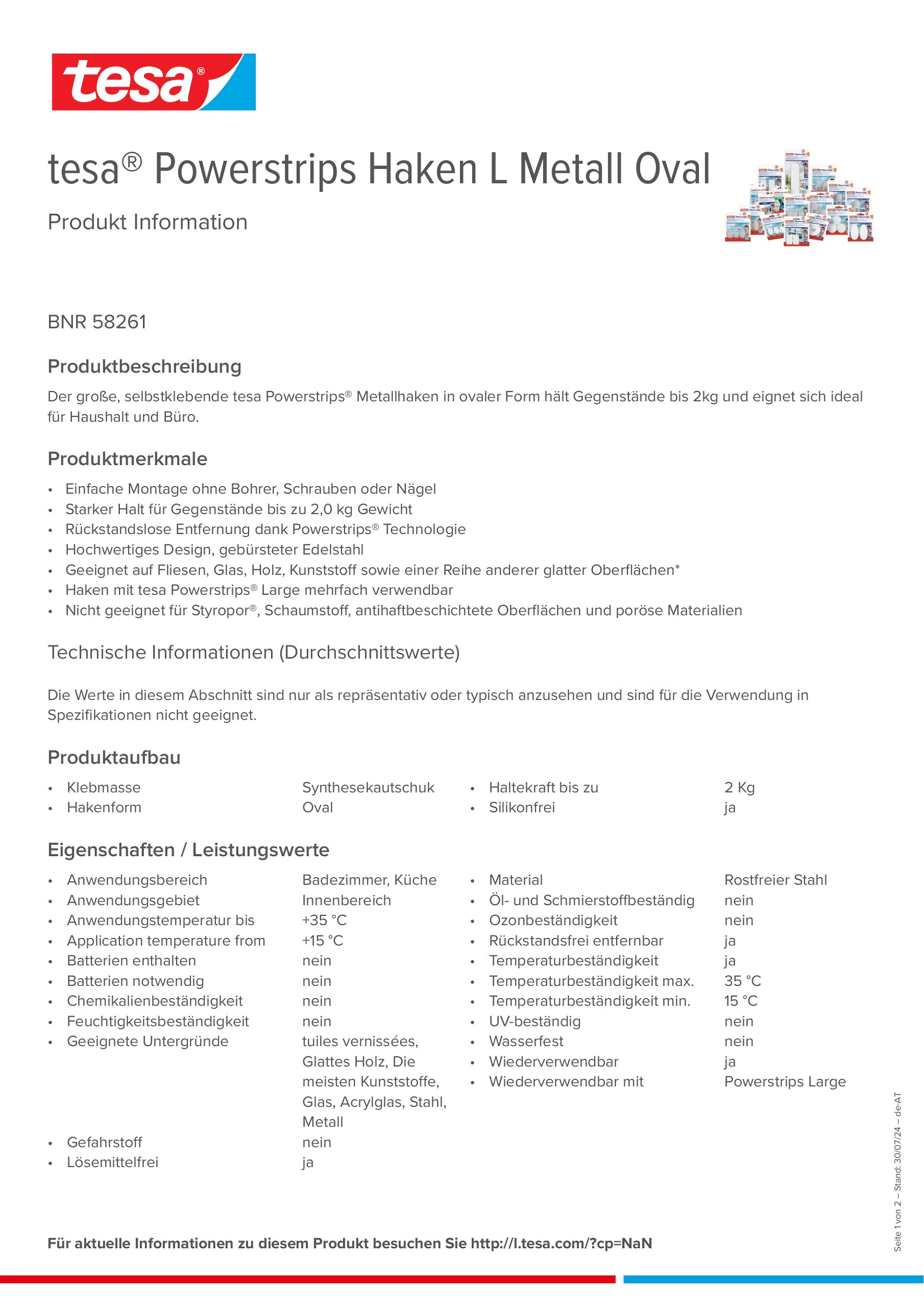 Product information_tesa® Powerstrips 58261_de-AT