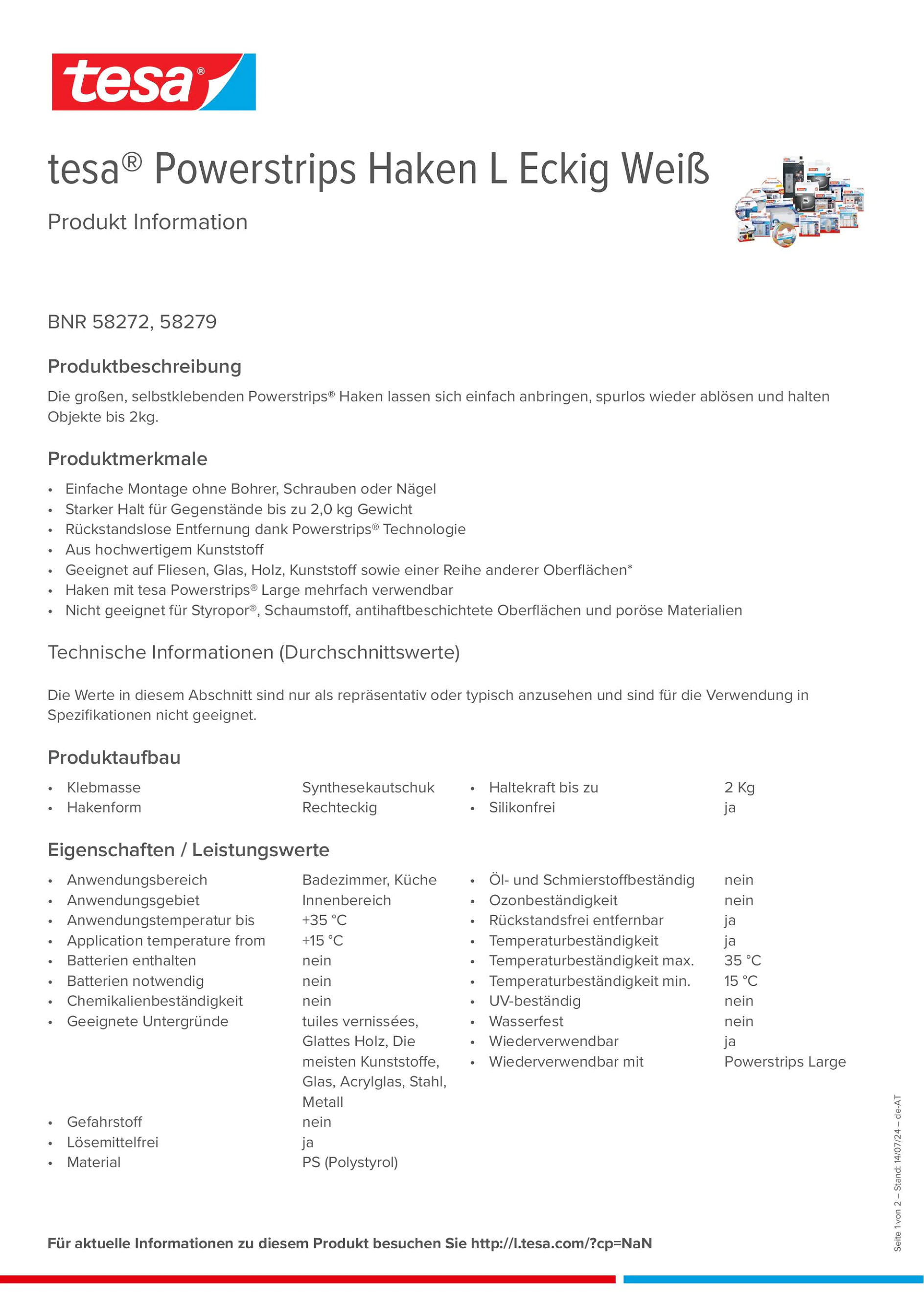 Product information_tesa® Powerstrips 58272_de-AT