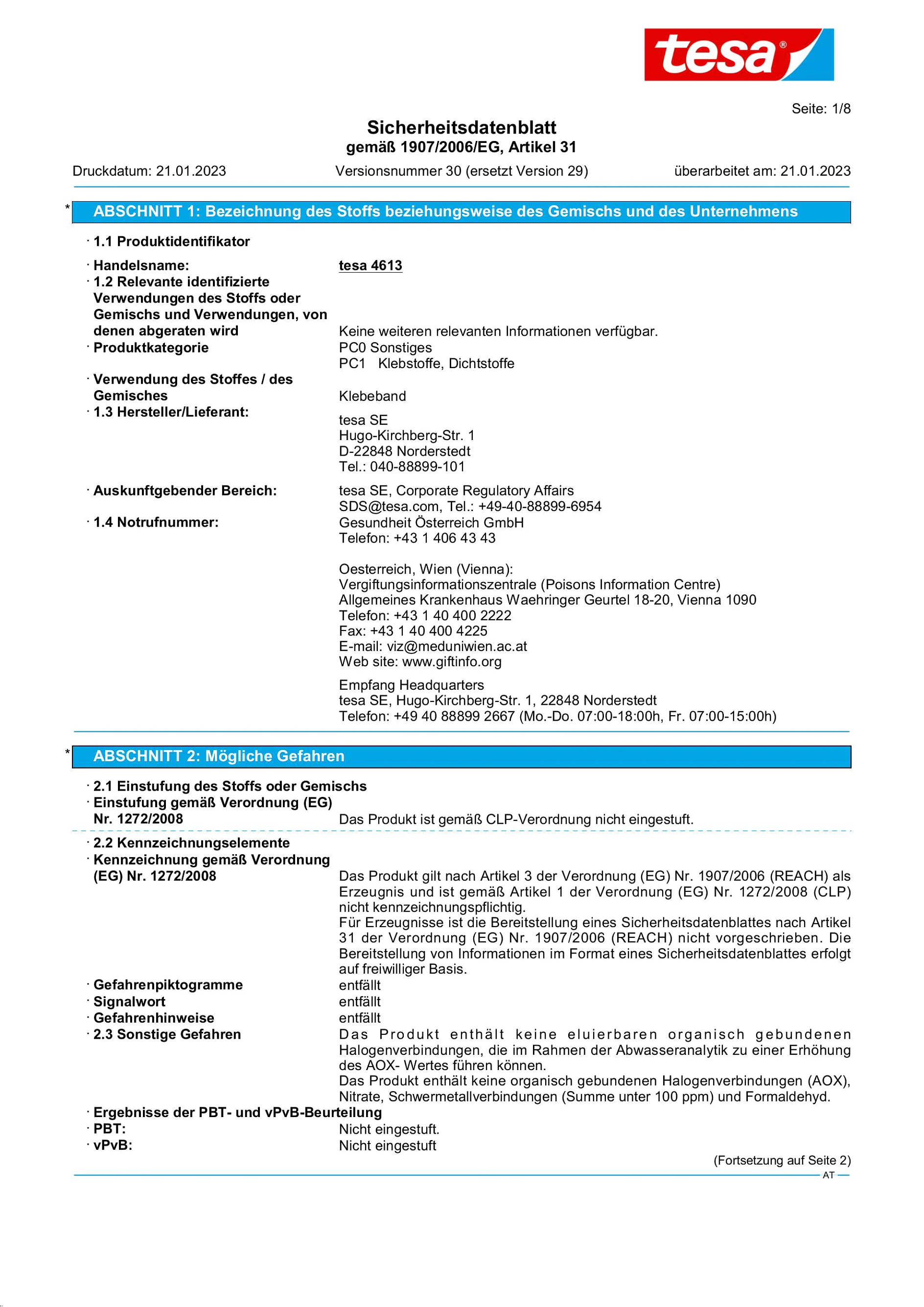 Safety data sheet_tesa® 04613_de-AT_v30