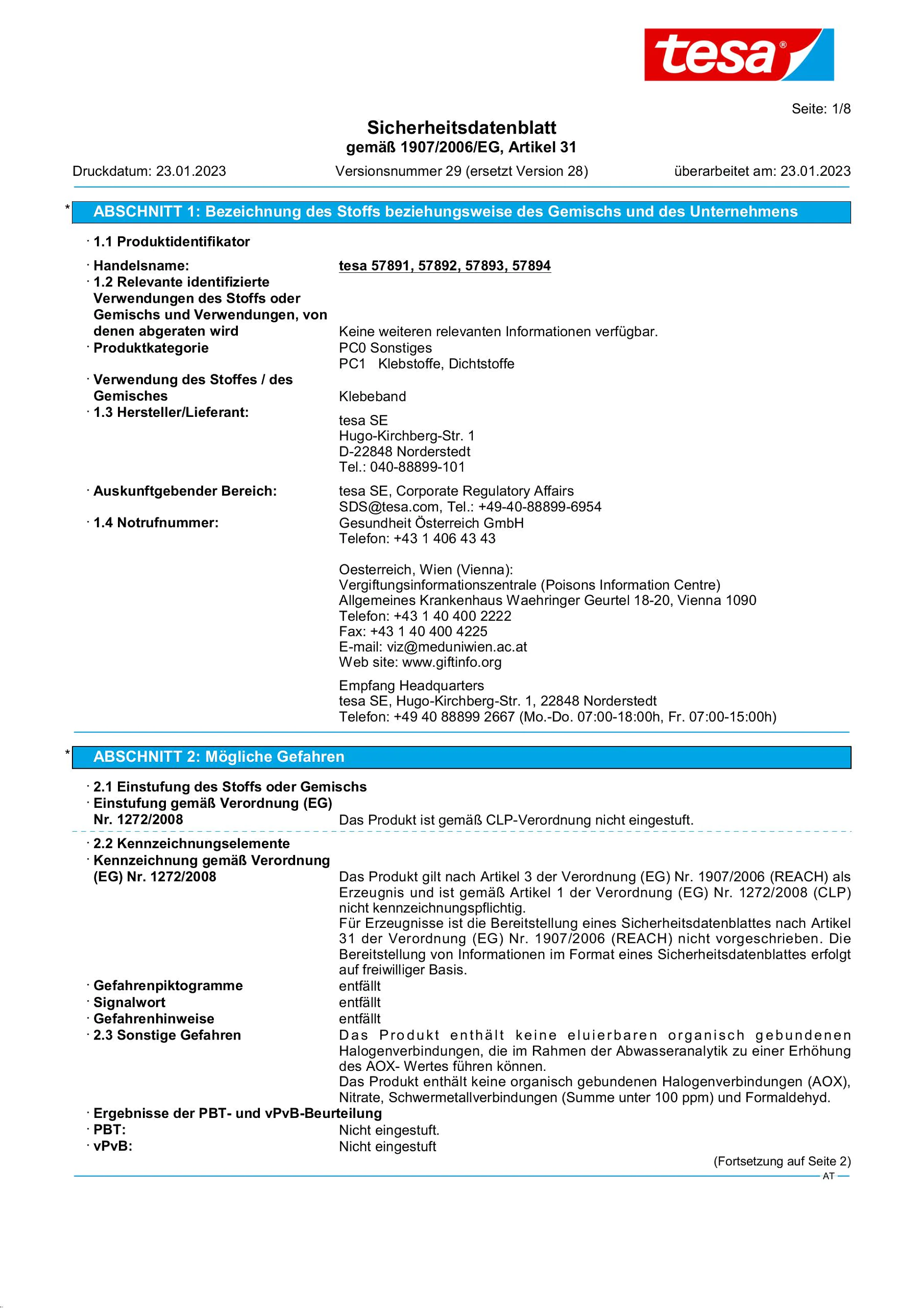 Safety data sheet_tesa® Protect 57728_de-AT_v29