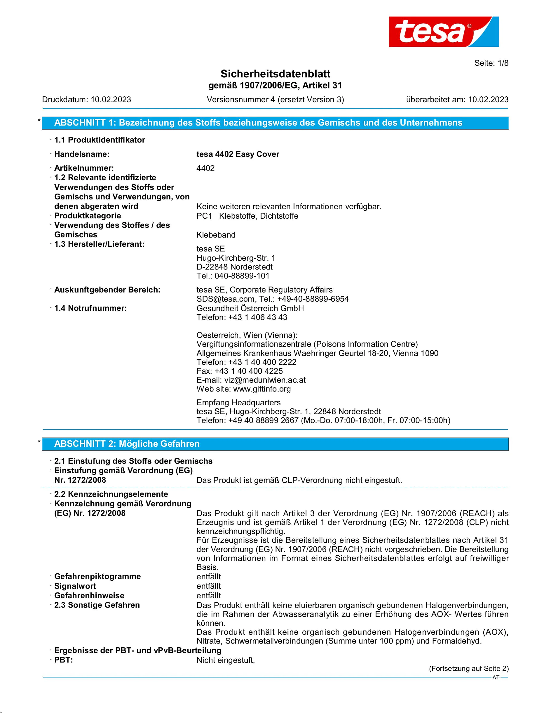 Safety data sheet_tesa® Professional 04402_de-AT_v4