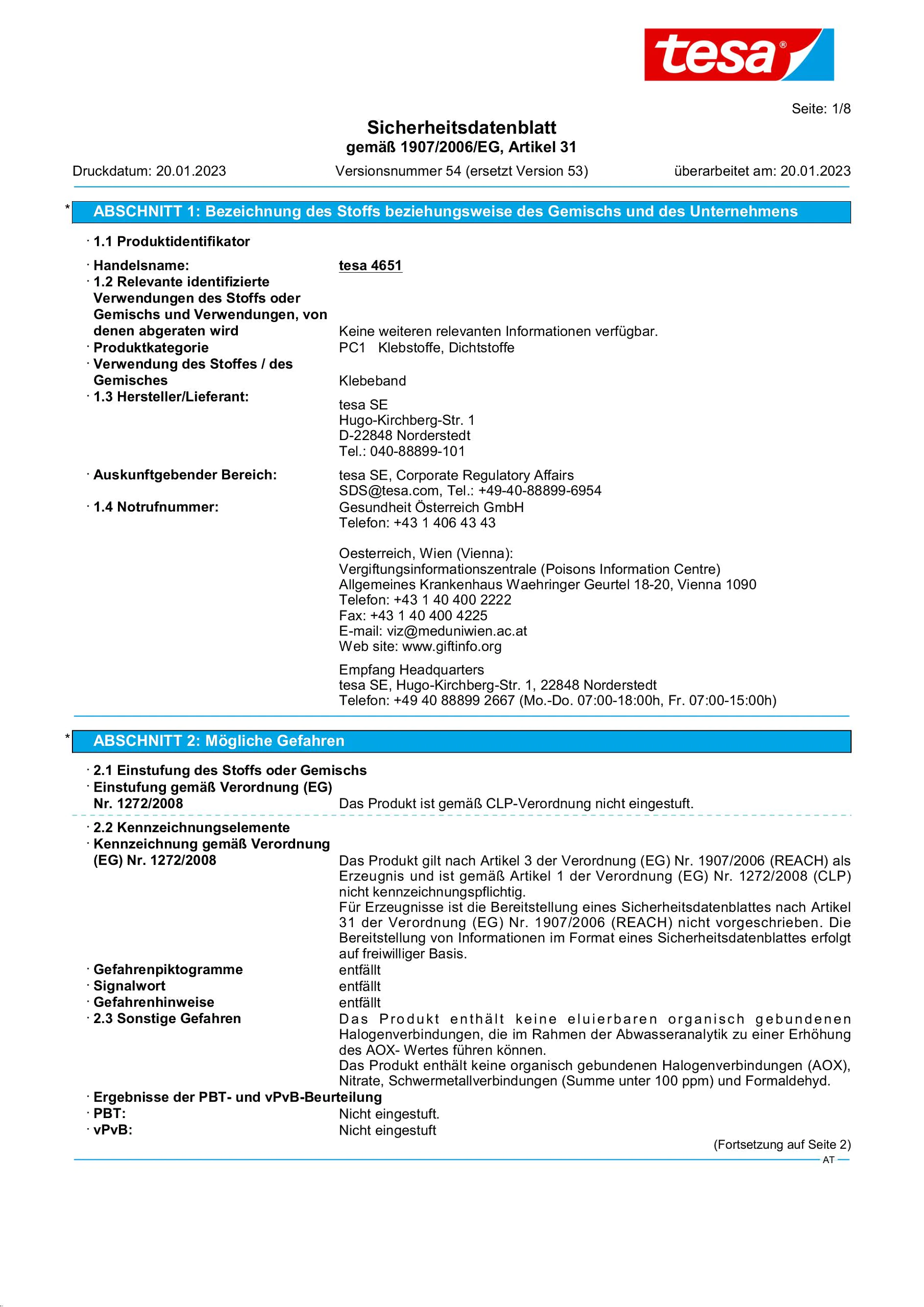 Safety data sheet_tesa® 04651_de-AT_v54