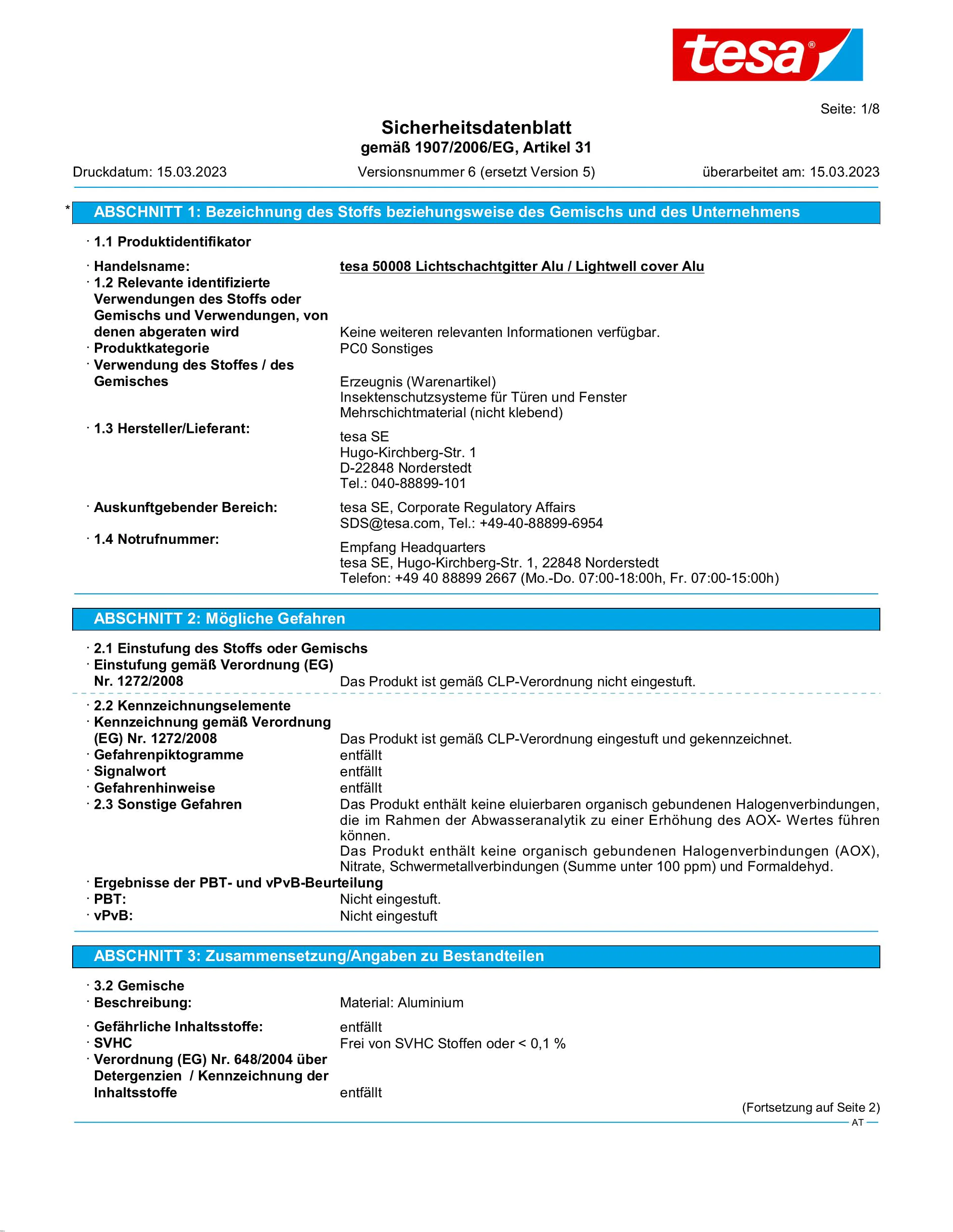 Safety data sheet_tesa® 50008_de-AT_v6