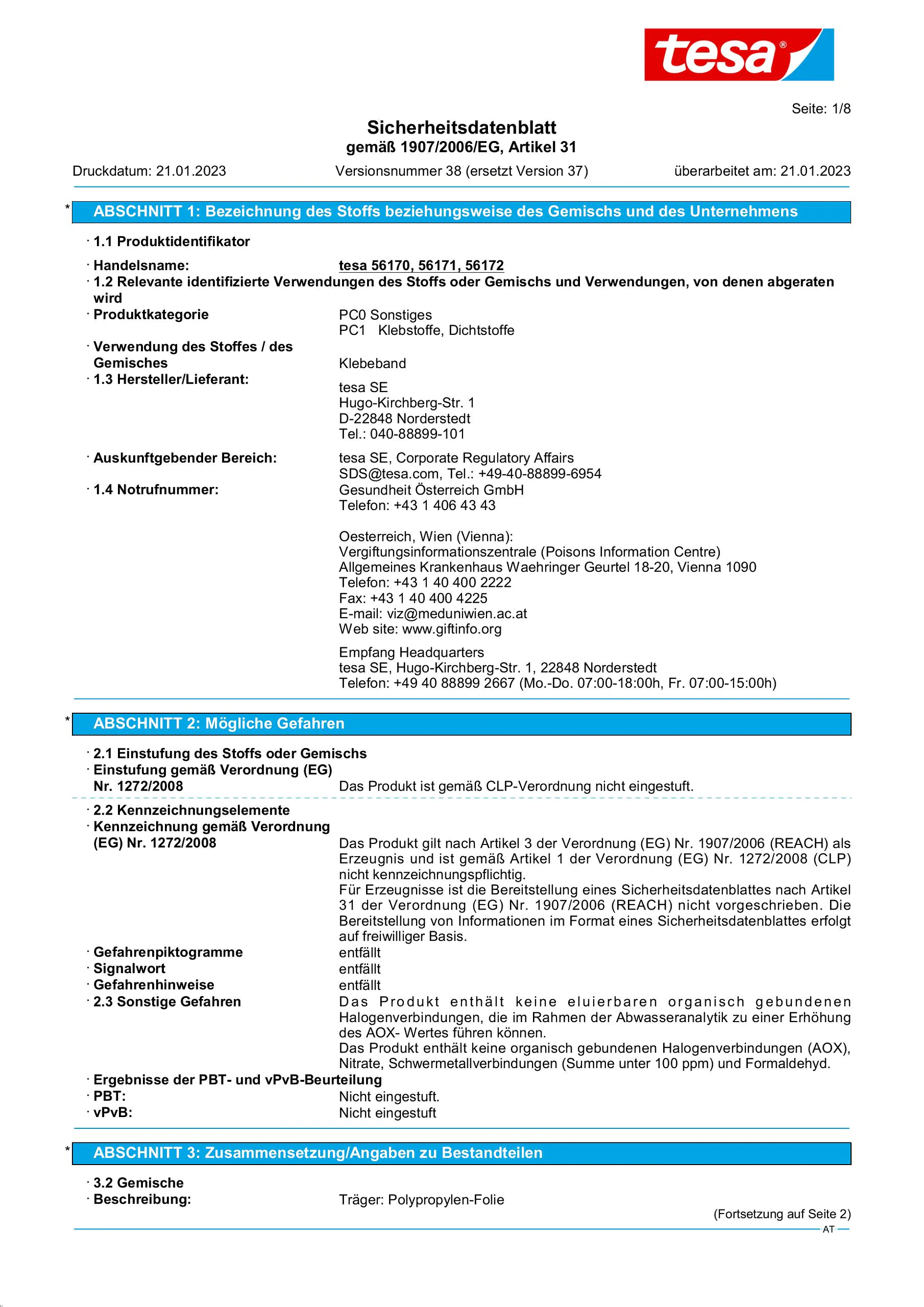 Safety data sheet_tesa® 56170_de-AT_v38