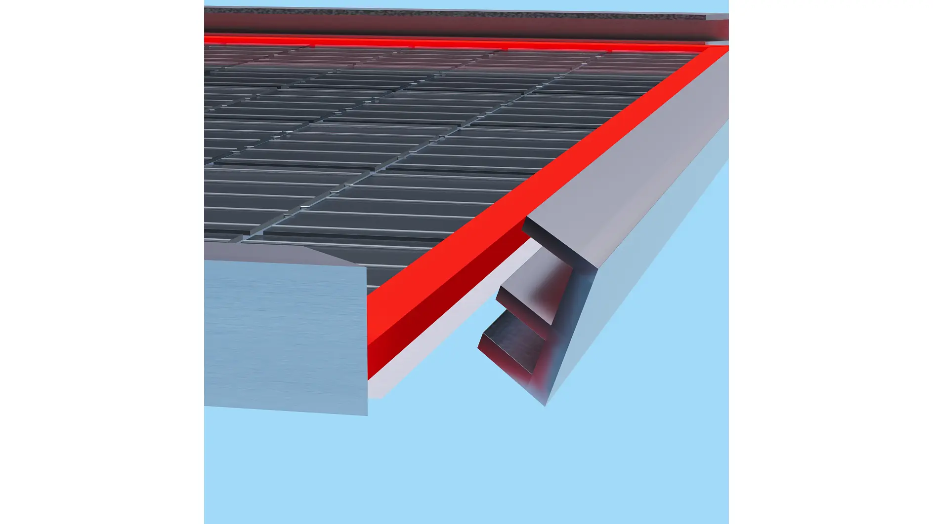 Verklebung von Solarrahmen – Solarmodul der 1. Generation