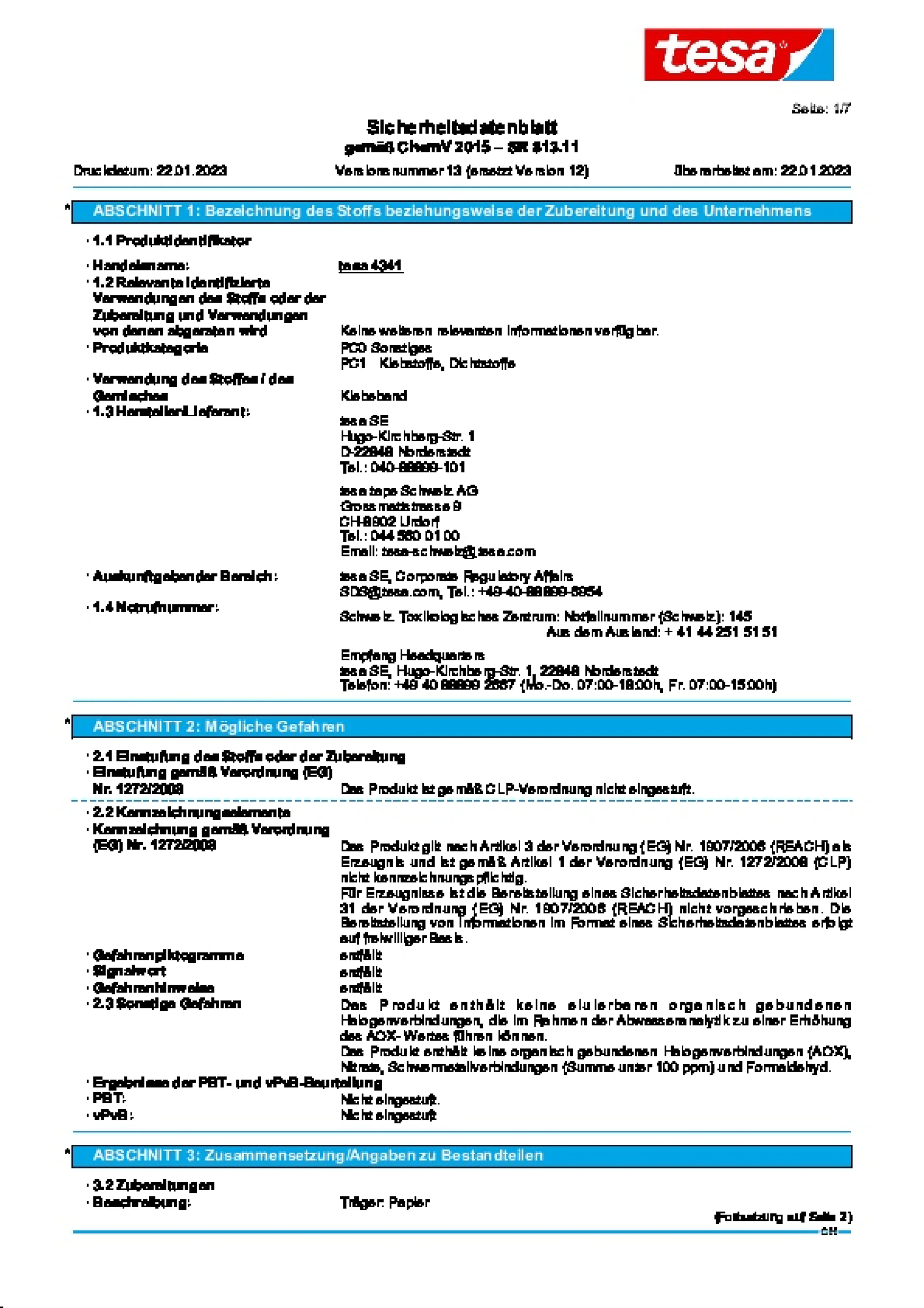 Safety data sheet_tesa® 4341_de-CH_v13