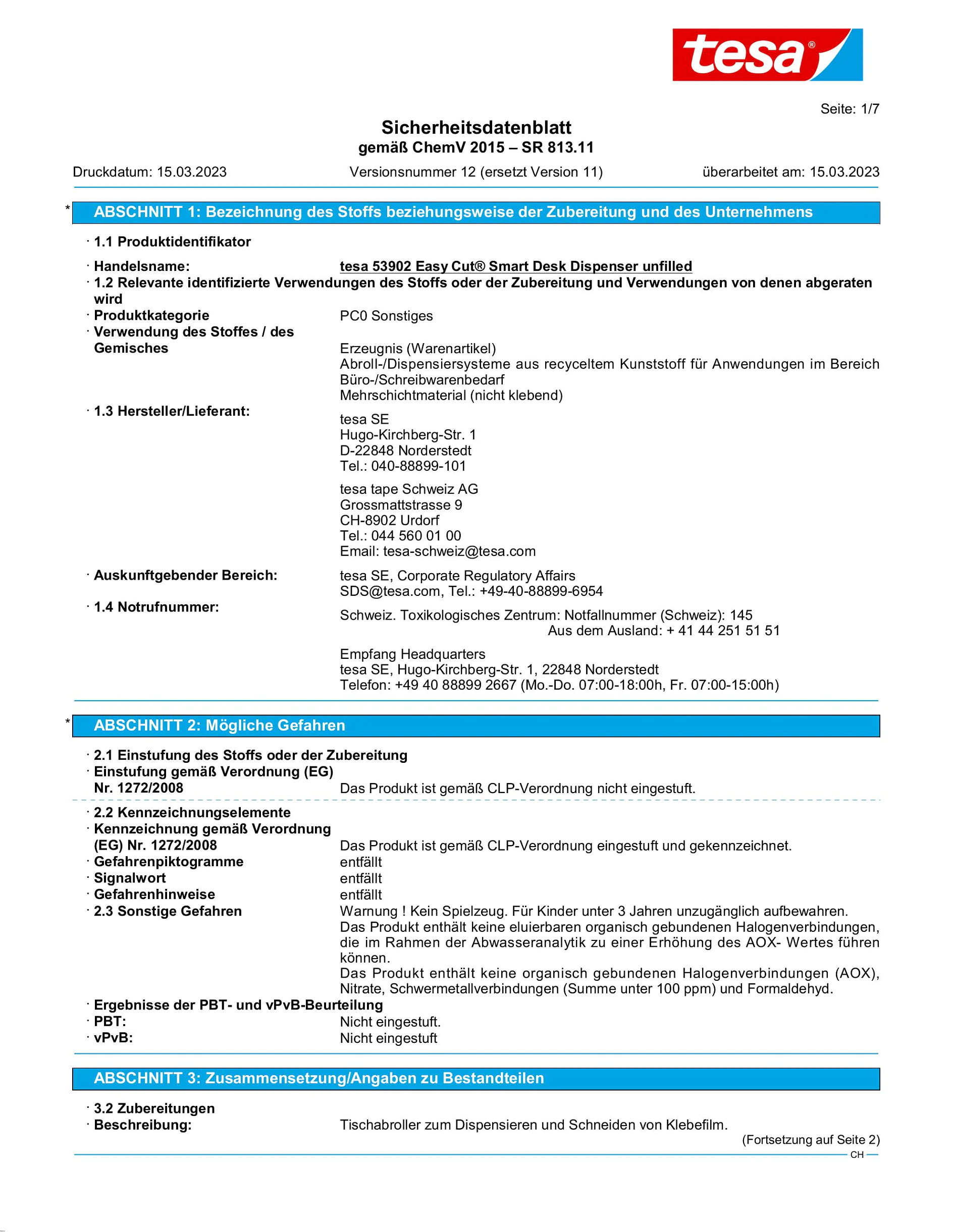 Safety data sheet_tesa® Easy Cut 53902_de-CH_v12