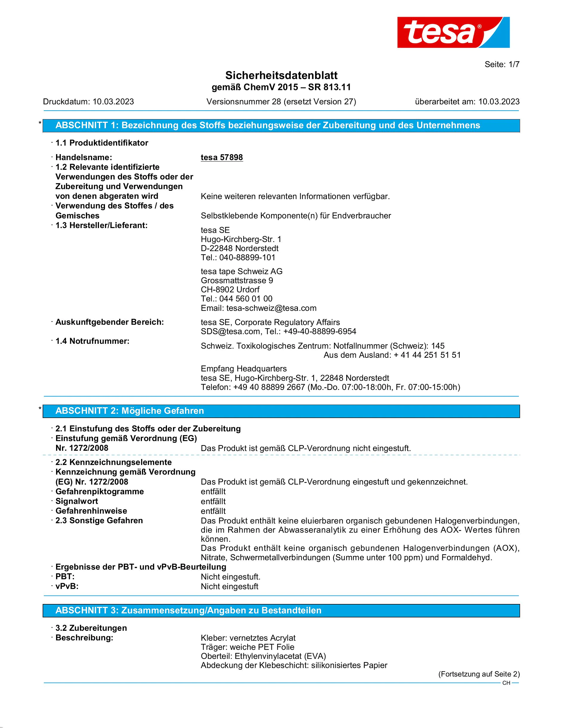 Safety data sheet_tesa® Protect 57706_de-CH_v28