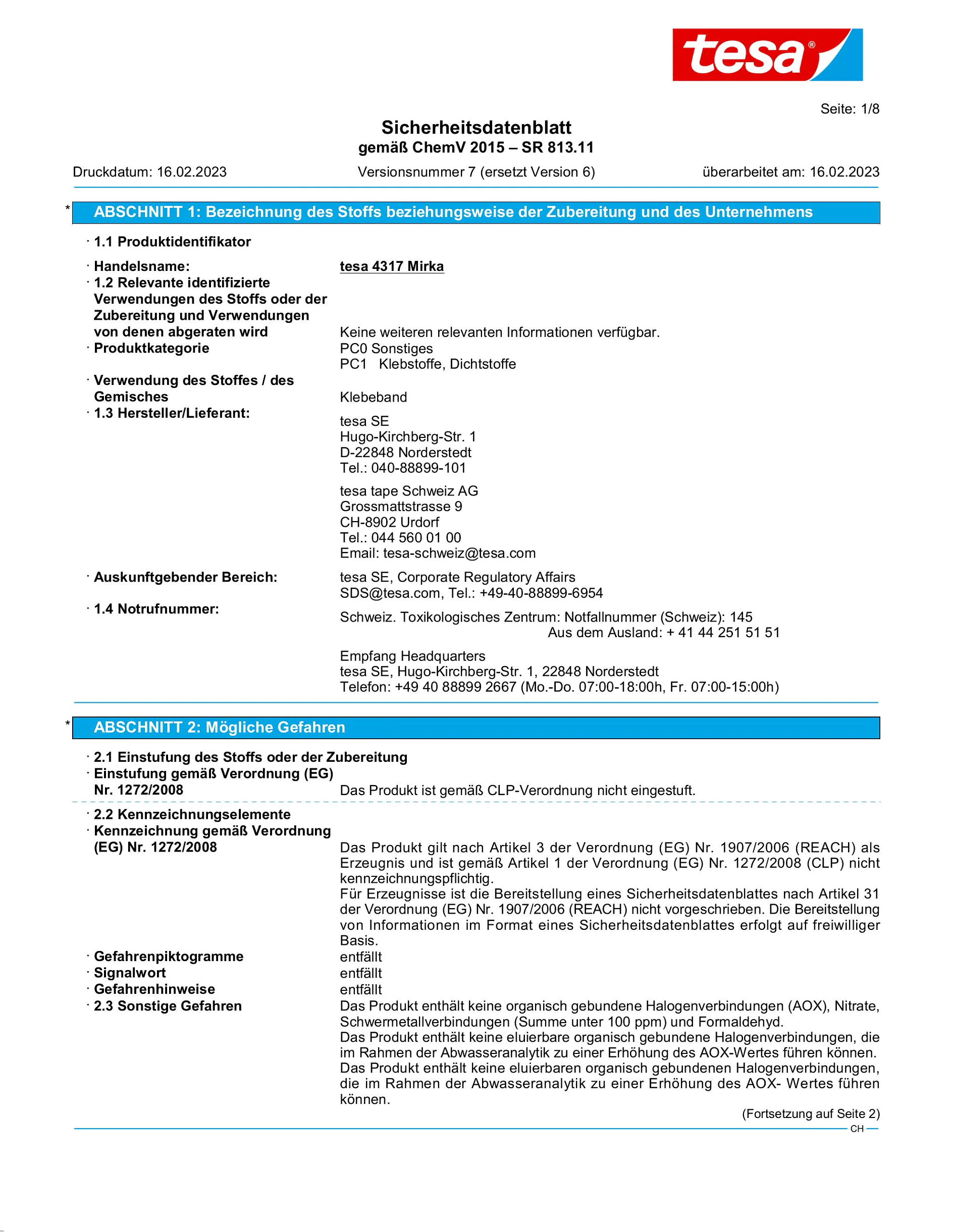 Safety data sheet_tesa® 04317_de-CH_v7