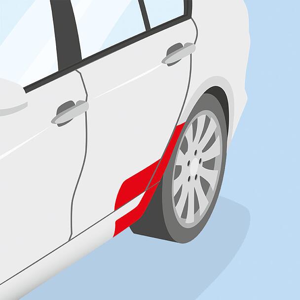 Lackschutzfolien Anwendungspaket für das Fahrzeugdach