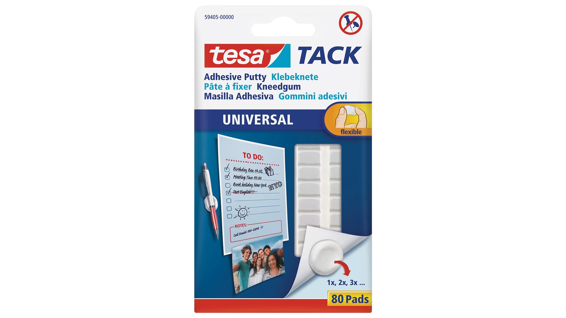 tesa Tack® Klebepads XL, transparent, doppelseitig klebend, 36 Stck.  günstig kaufen