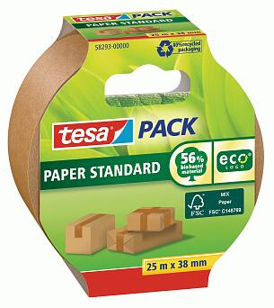 TESA - 58291-00000-00 - Nastro da imballaggio pack paper standard ecologo  marrone 50 mm x 50 m - 4063565112836