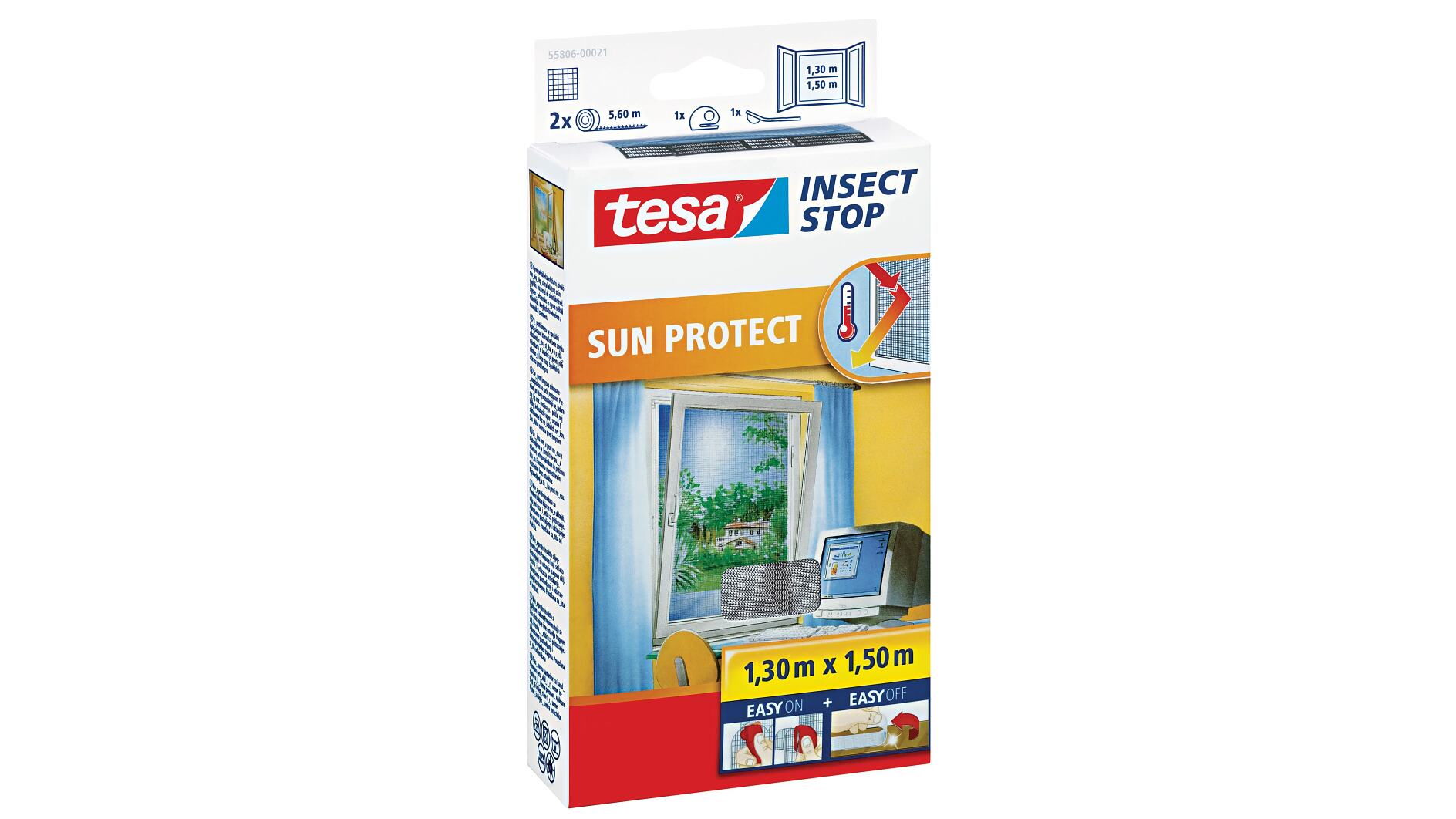 SUN Fliegengitter für Fenster inkl. Sonnenschutz, zum Öffnen -  Insektenschutz24