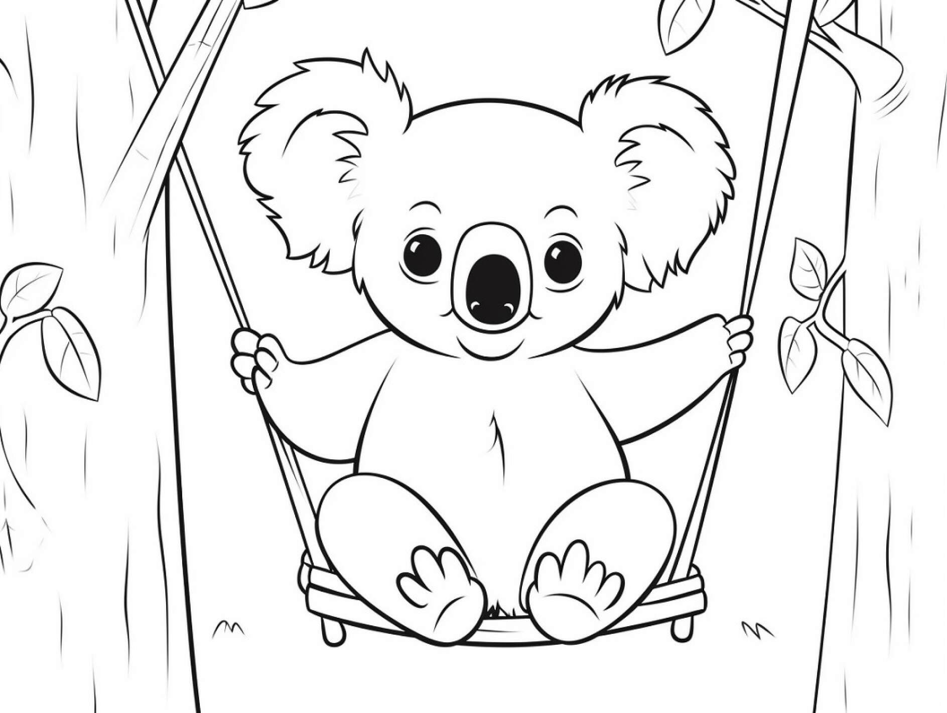 Kostenlose Koala-Malvorlagen - Ausmalbilder von Koalas zum Download