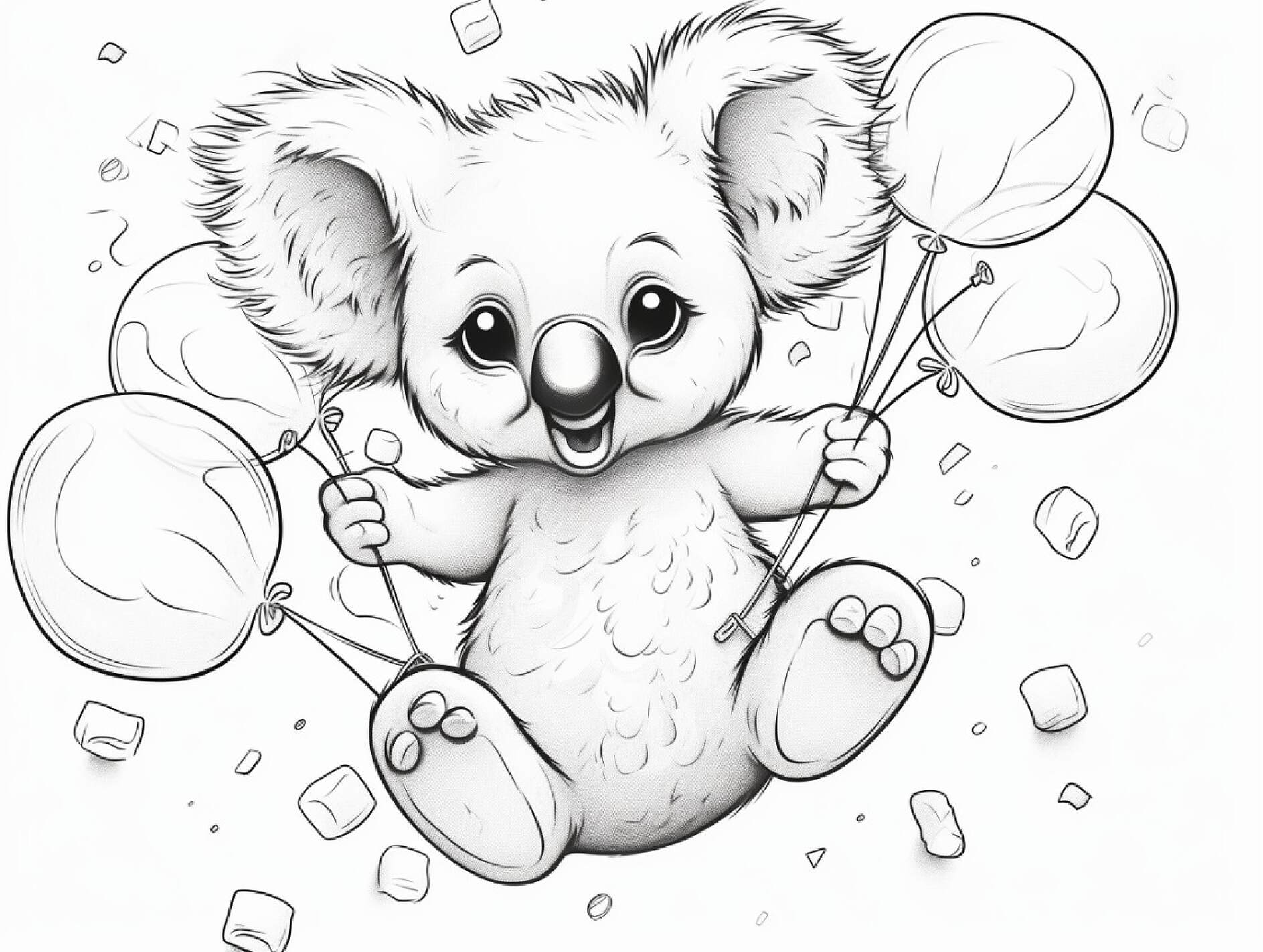 Kostenlose Koala-Malvorlagen - Ausmalbilder von Koalas zum Download