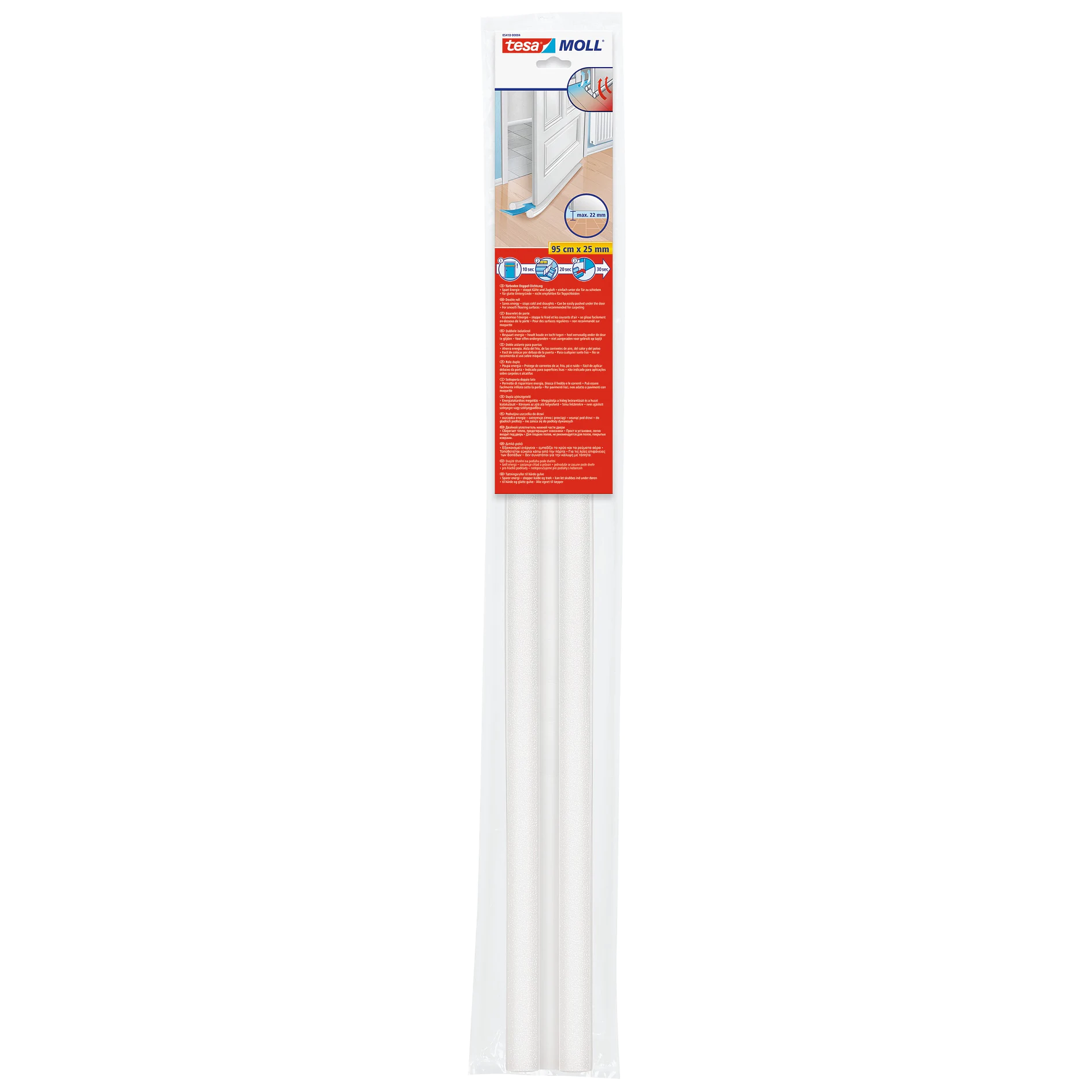 [en-en] tesamoll double roll white 95cm x 25mm