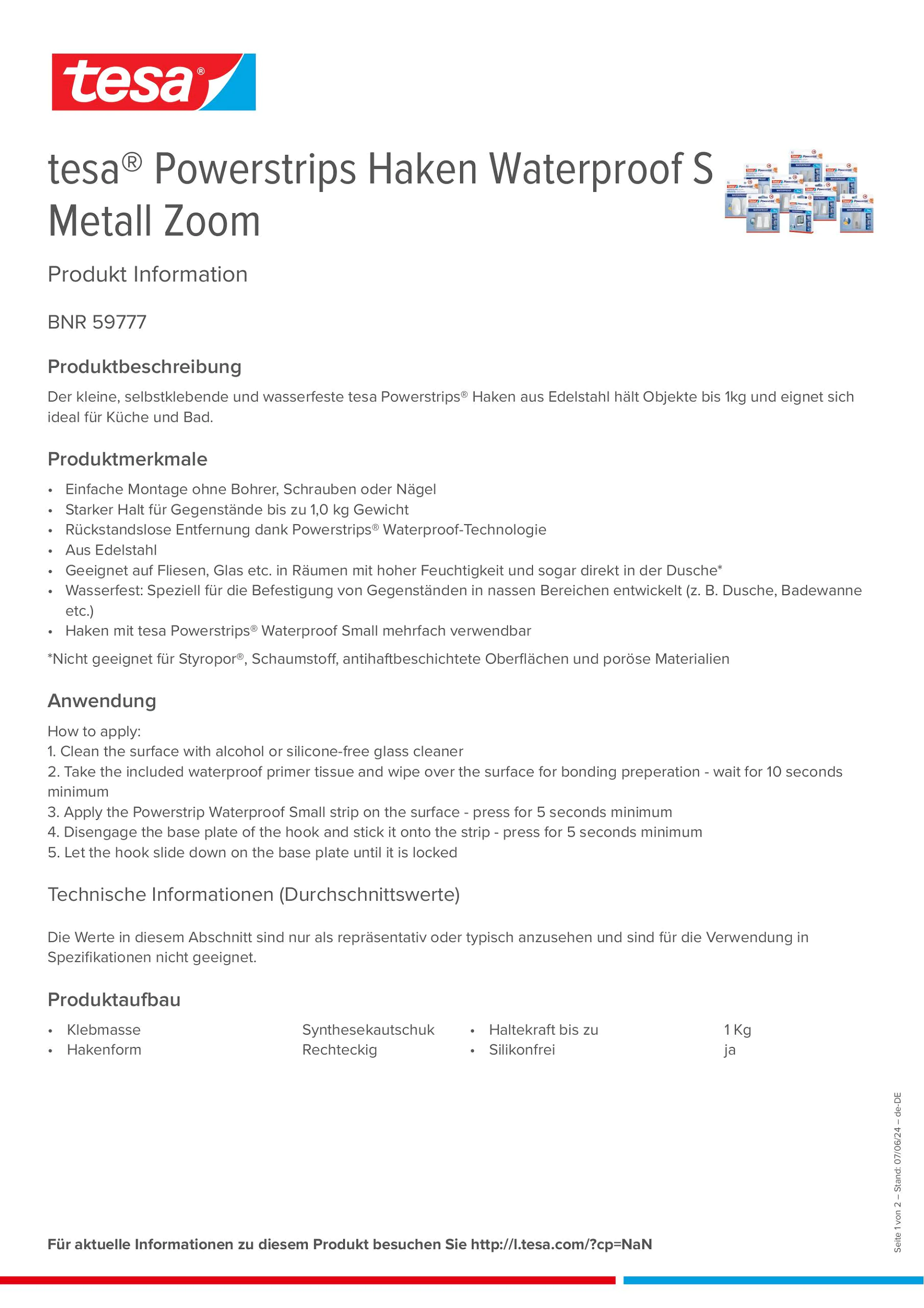 Product information_tesa® Powerstrips 59777_de-DE