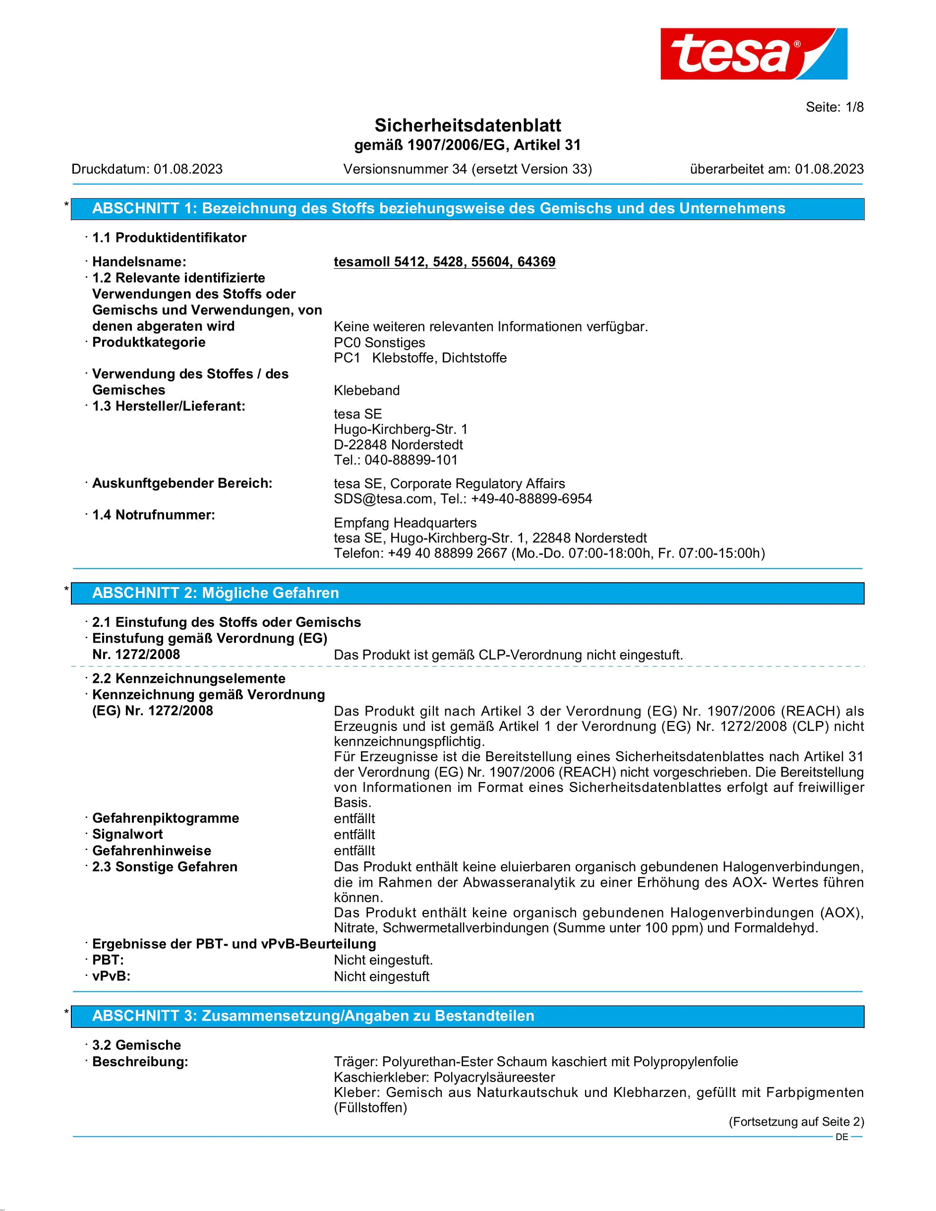 Safety data sheet_tesamoll® 55604_de-DE_v34