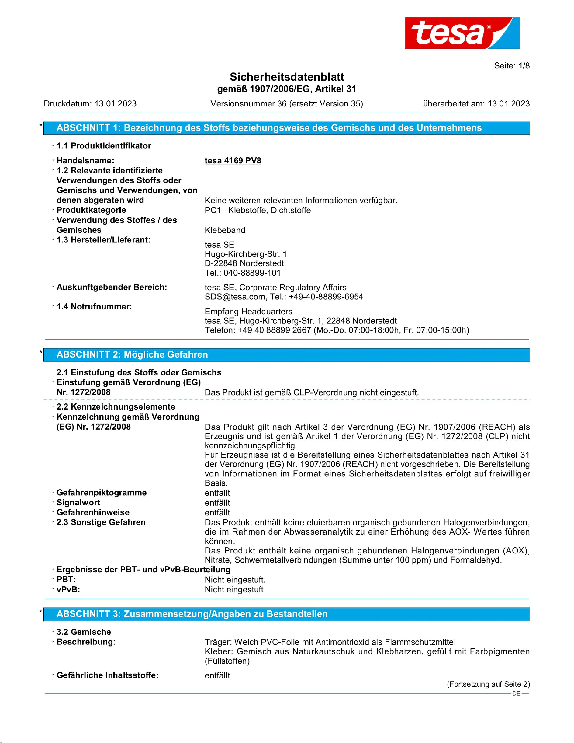 Safety data sheet_tesa® 4169_de-DE_v36