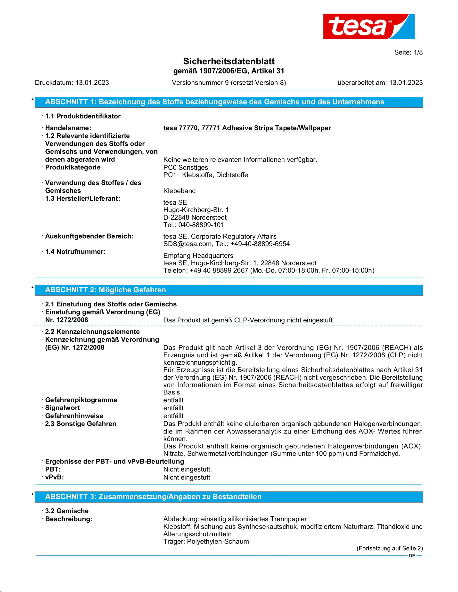 Safety data sheet_tesa® 77771_de-DE_v9