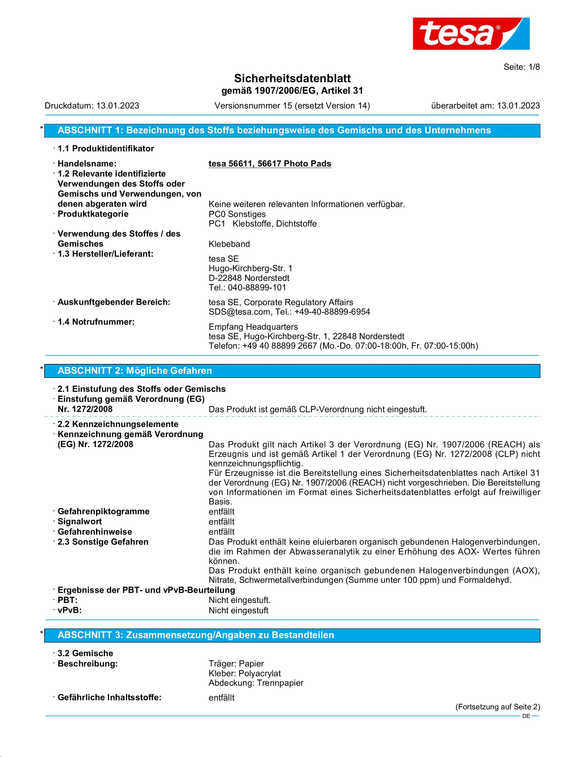 Safety data sheet_tesa® 56611_de-DE_v15