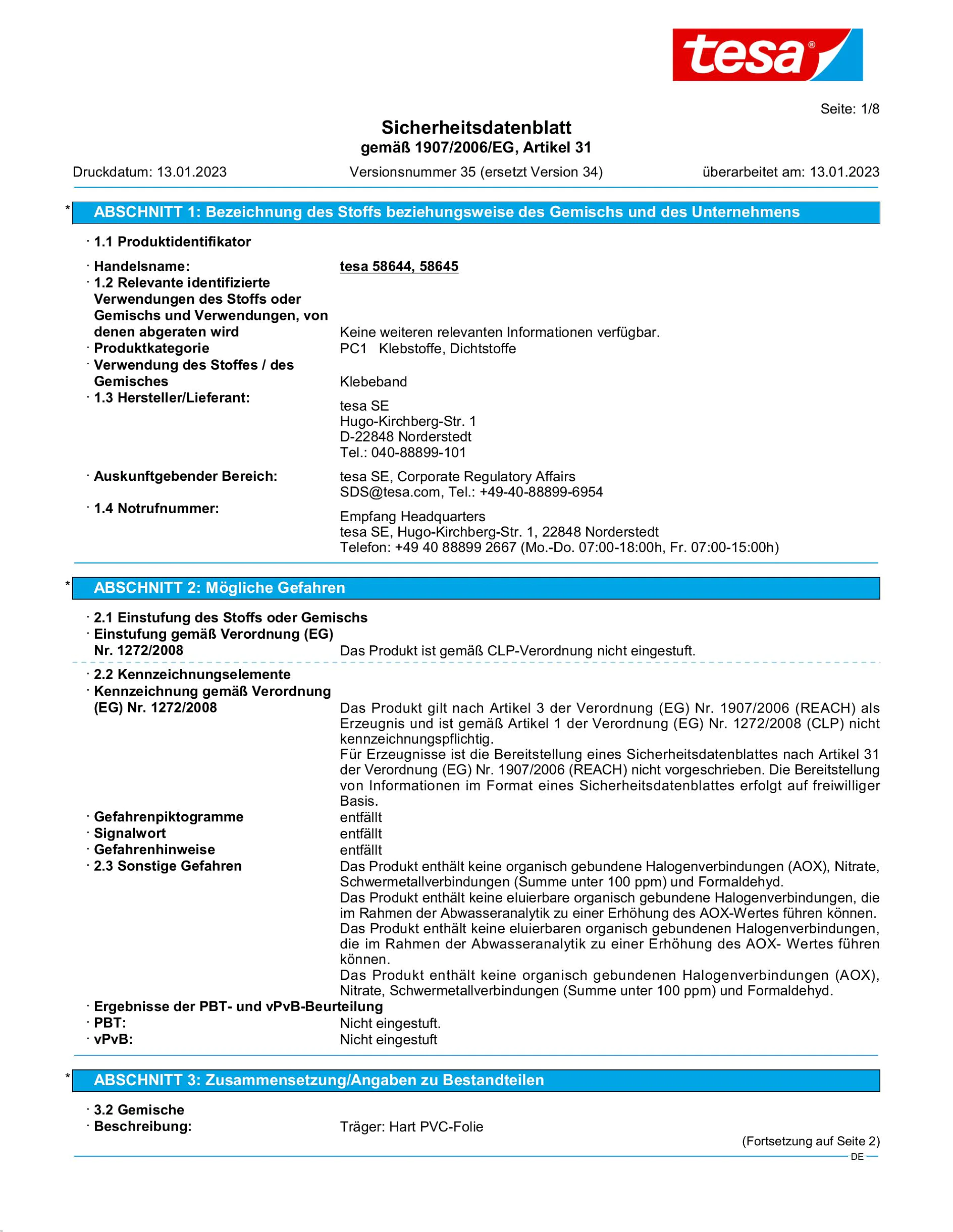 Safety data sheet_tesapack® 4124PVC30_de-DE_v35